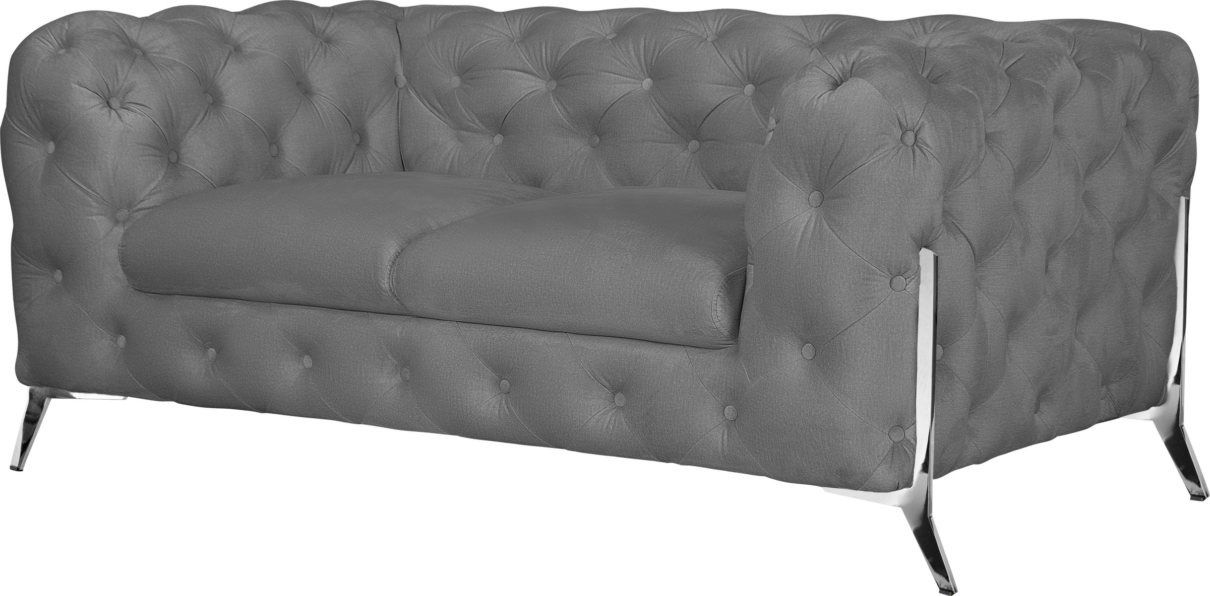 Leonique Chesterfield-Sofa »Amaury«, aufwändige Knopfheftung, moderne Chesterfield Optik, Fußfarbe wählbar