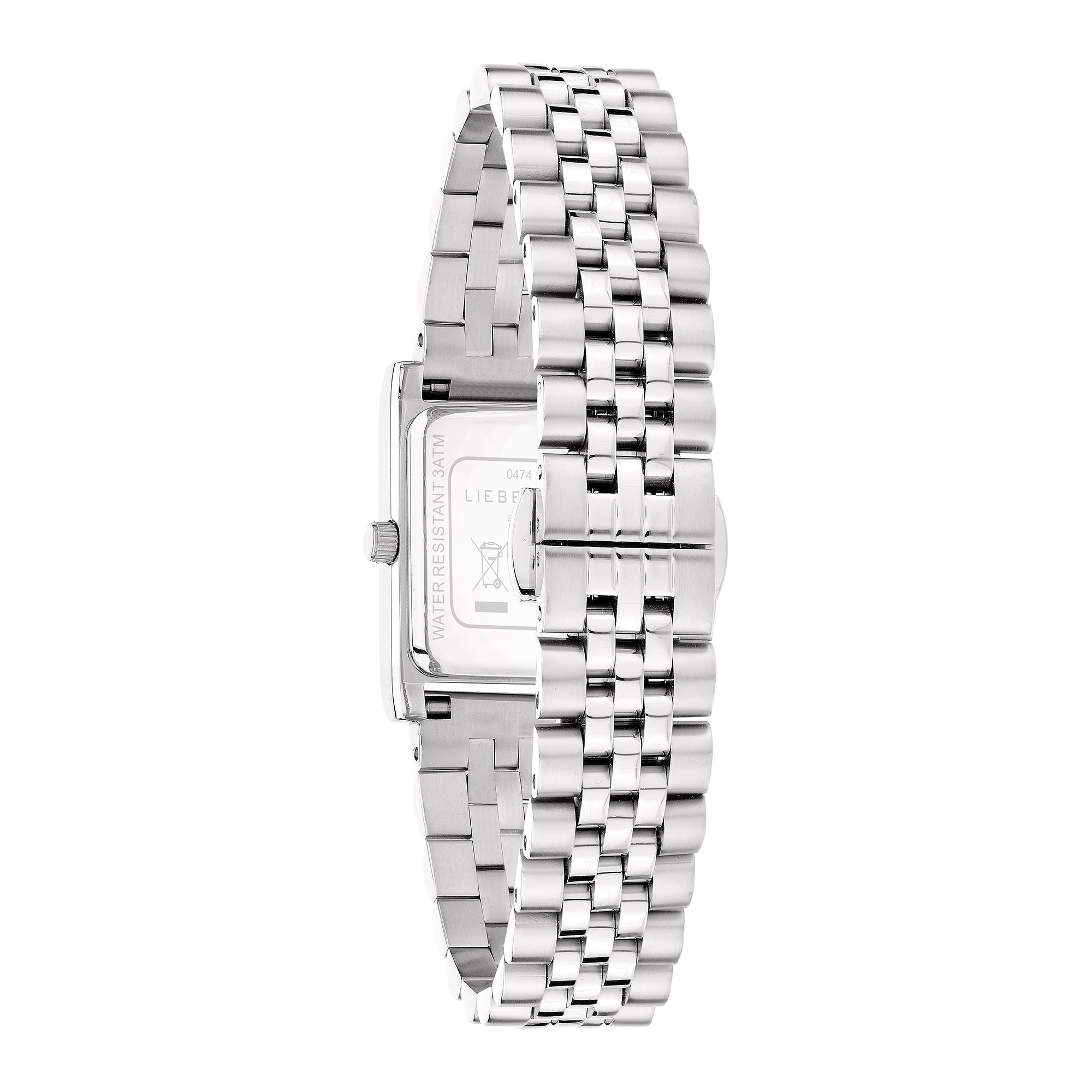 Liebeskind Berlin Quarzuhr »Classic Square«, Armbanduhr, Damenuhr, Edelstahlarmband, analog