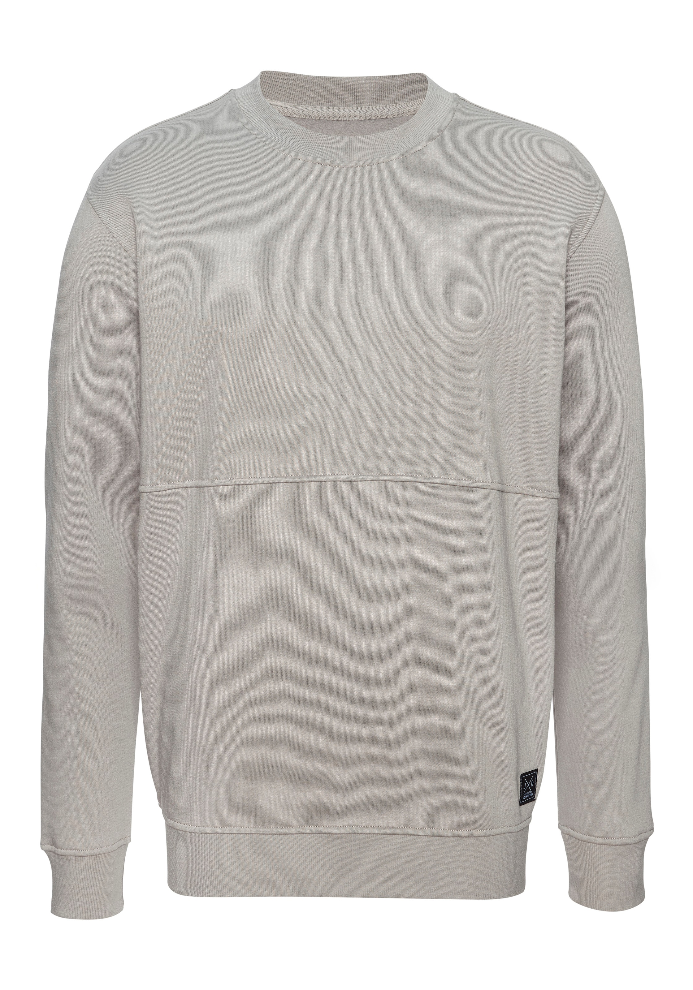 John Devin Sweatshirt »- Pullover mit modischen Teilungsnähten«, Langarm, Sweatshirt mit Rundhals, Baumwollmischung
