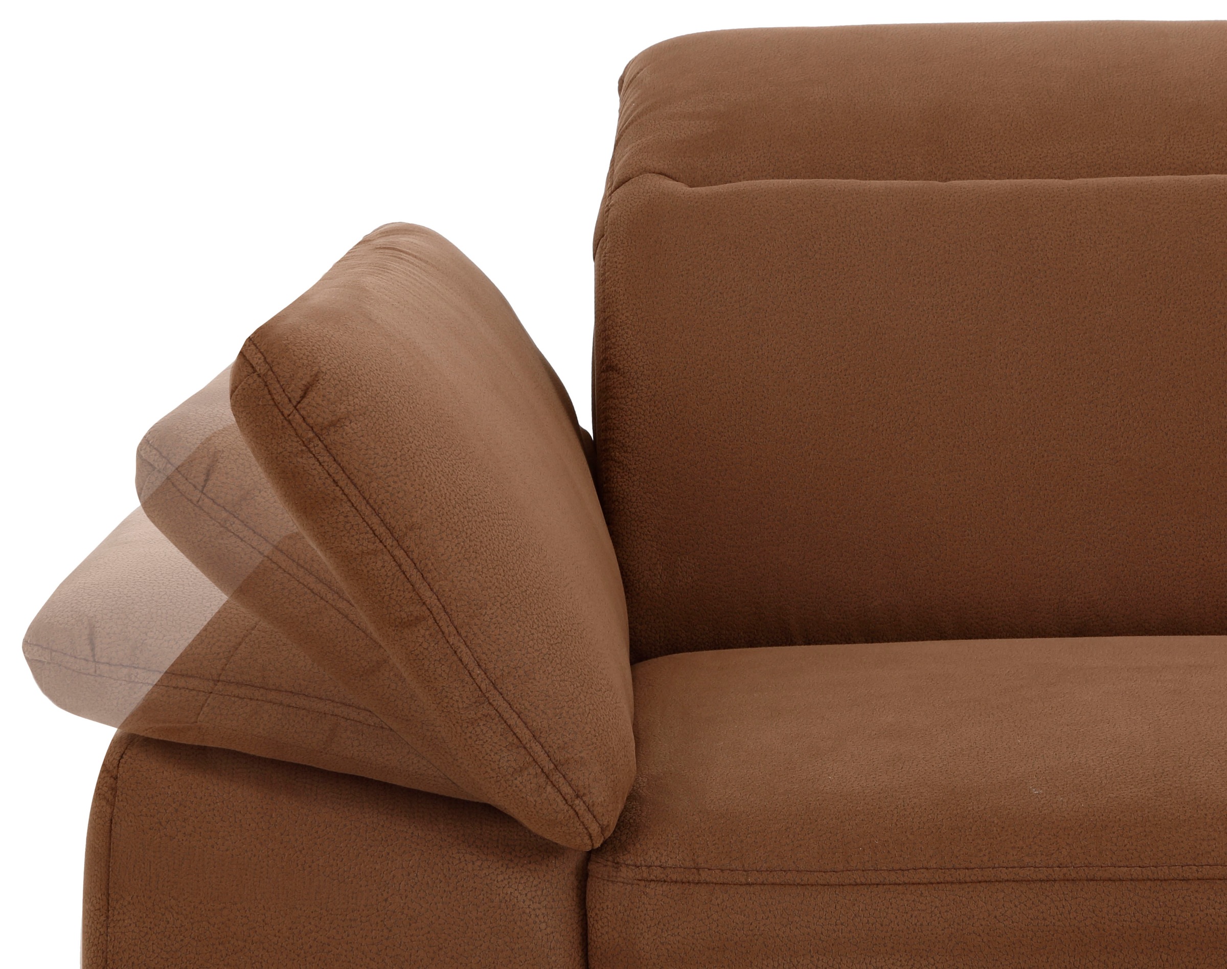 Home affaire Ecksofa »Mauritius L-Form«, mit Kopfteil- und Armlehnverstellung, mit Bettfunktion und Bettkasten
