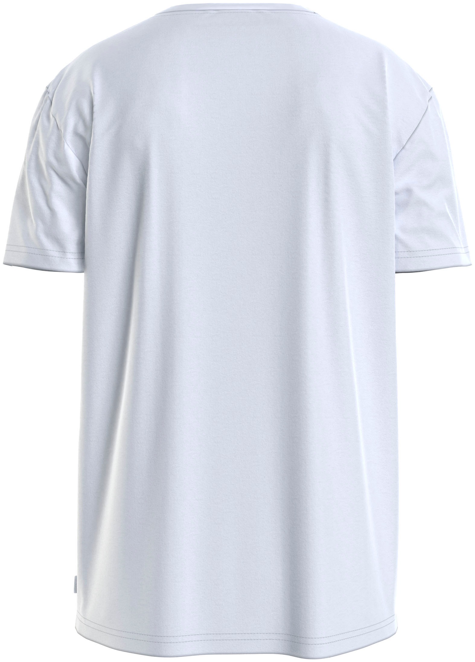 Calvin Klein T-Shirt »Micro Logo«, aus dickem Winterjersey, mit Logoprint