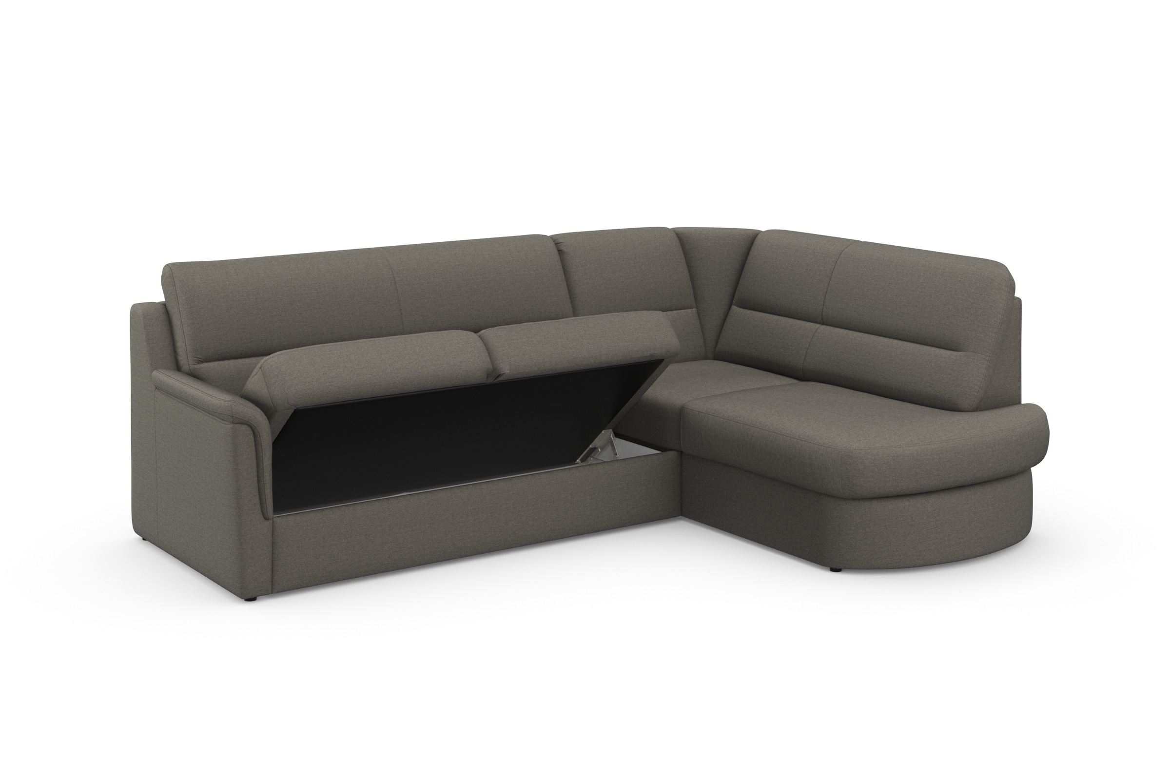 sit&more Ecksofa »Panini L-Form«, wahlweise mit Vorziehsitz und Bettkasten