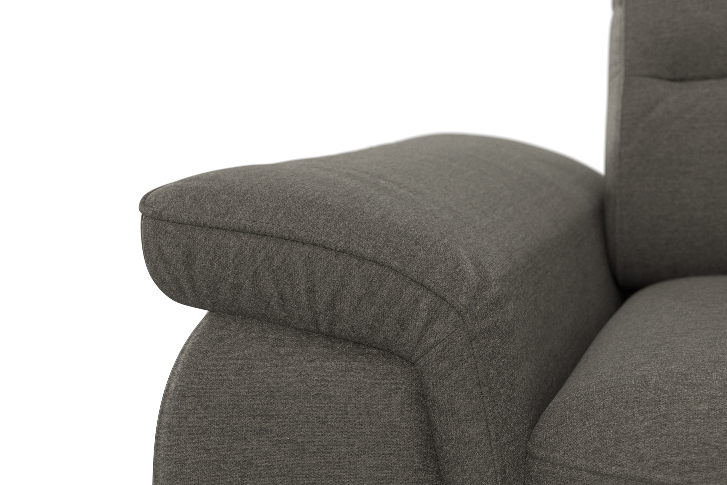 sit&more Ecksofa »Sinatra L-Form«, optinal mit Kopfteilverstellung und Armteilfunktion, Metallfüße
