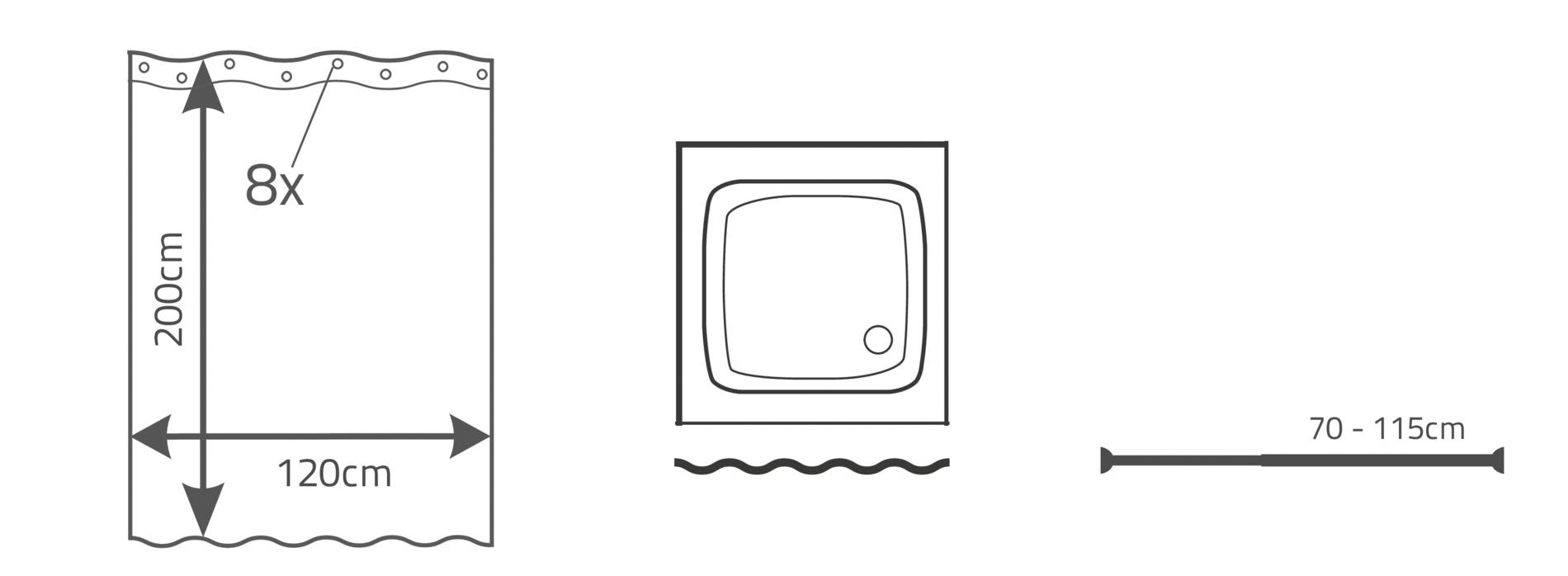 Ridder Duschvorhang »Neptun«