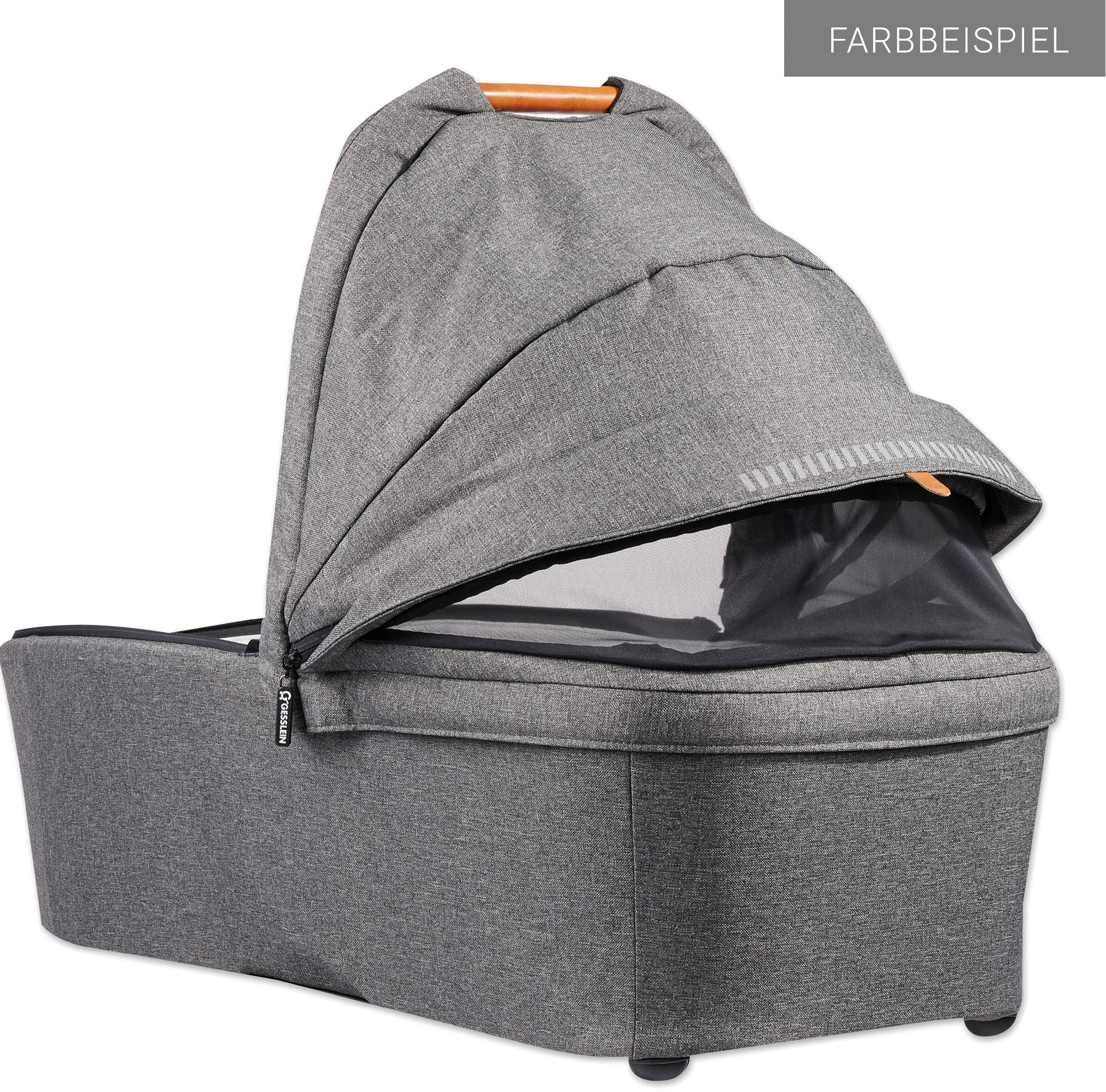 Gesslein Kombi-Kinderwagen »FX4 Soft+ mit Aufsatz Style, schwarz/cognac«, mit Babywanne C3 und Babyschalenadapter