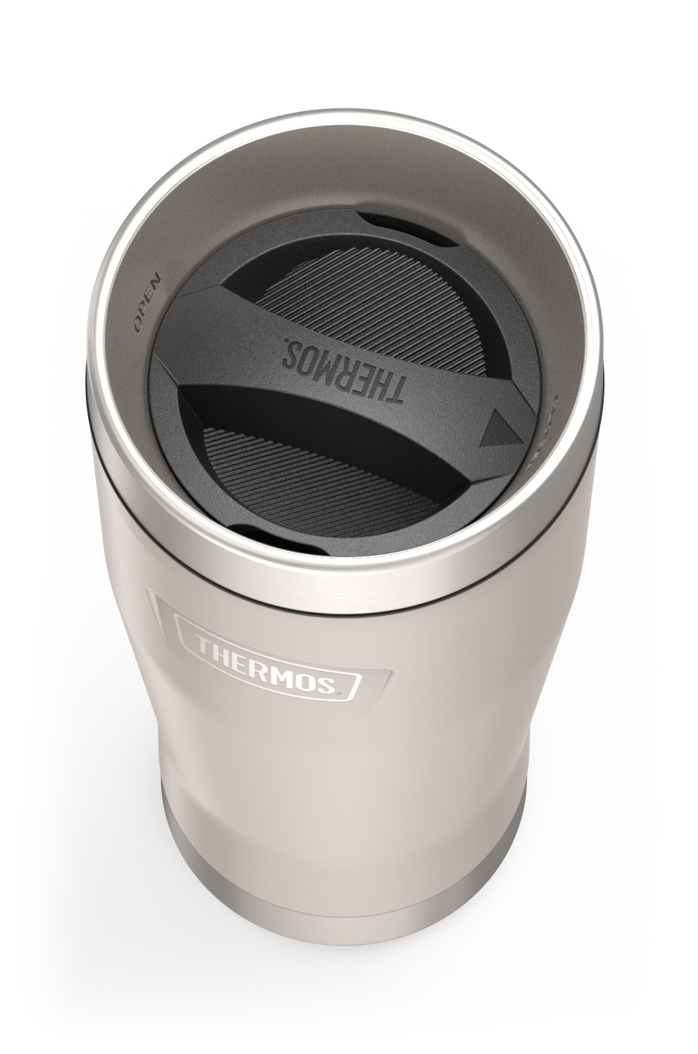 THERMOS Thermobecher »ICON MUG, rutschfester Boden, 360° Trinkfunktion, spülmaschinenfest«, (1 tlg.), 0,47l, 7h heiß & 22h kalt, absolut dicht, Dura-Seal-Deckel