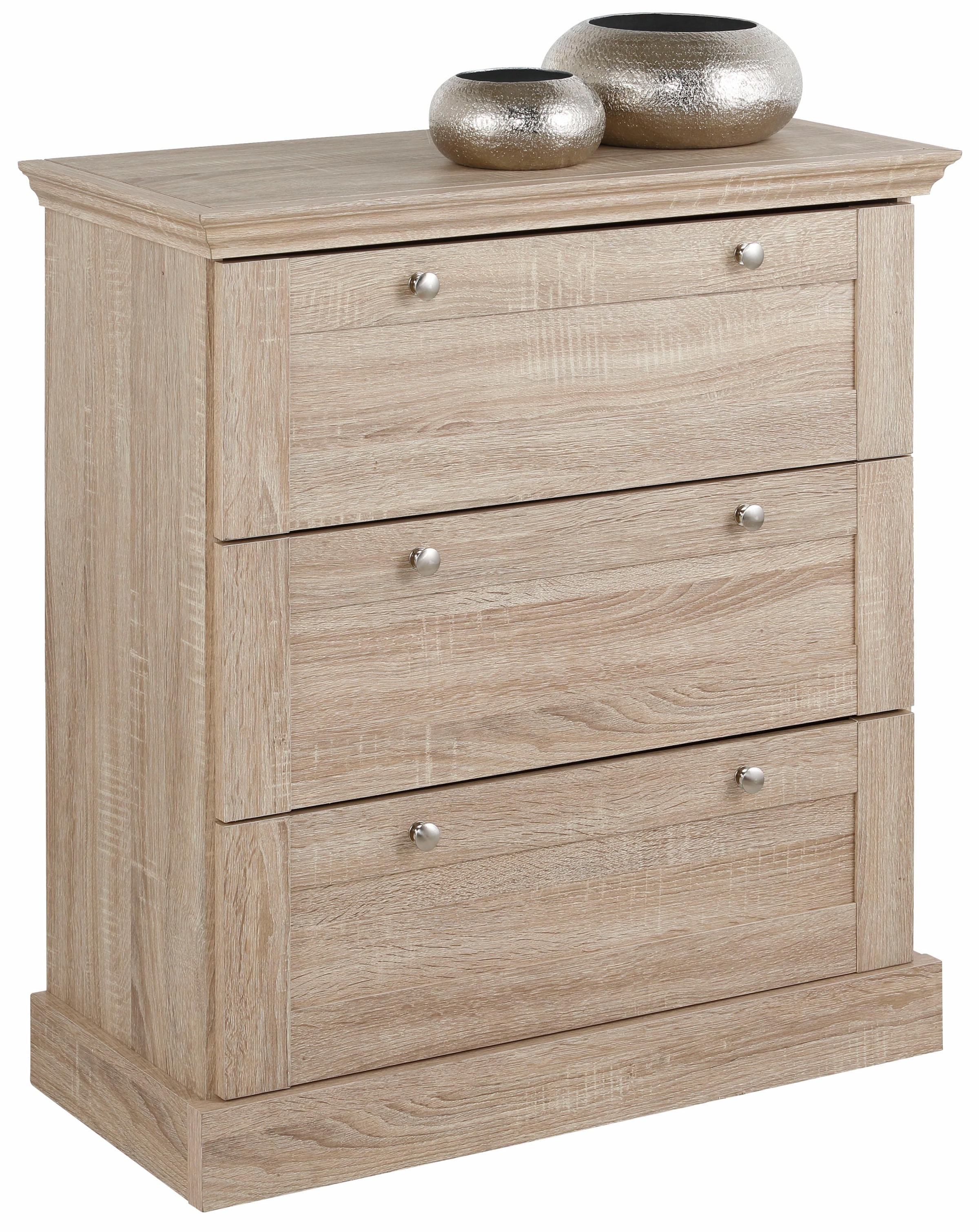 OTTO home Schubkastenkommode »Binz« mit schönen Metallgriffen, 3 Schubladen günstig online kaufen