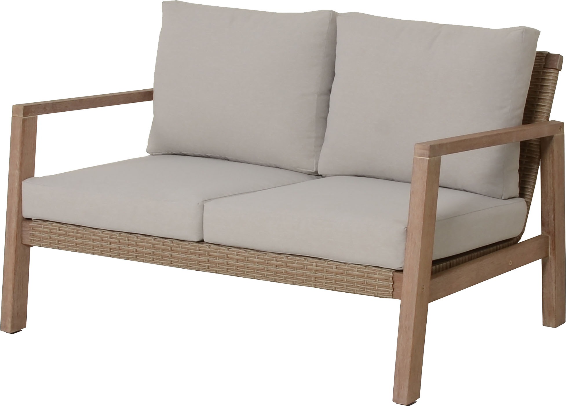 Garden Pleasure Gartenlounge-Set »»SAN««, (4 tlg.), 2 Sessel, Tisch LxB: 106x66 cm, inkl Kissen