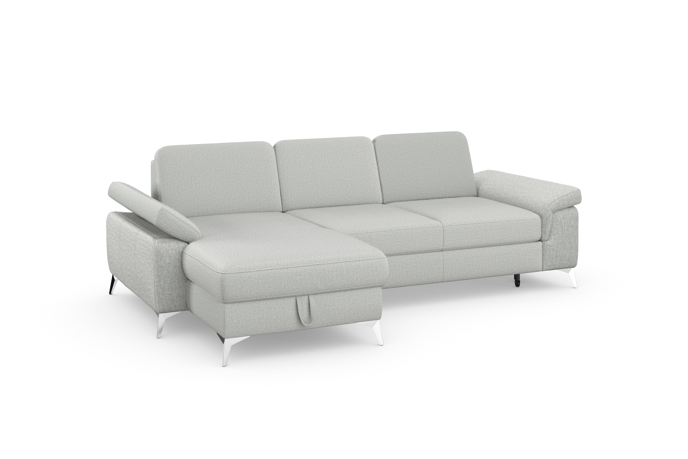 sit&more Ecksofa »Padua L-Form«, inklusive Sitztiefenverstellung, Armteilfunktion und Federkern