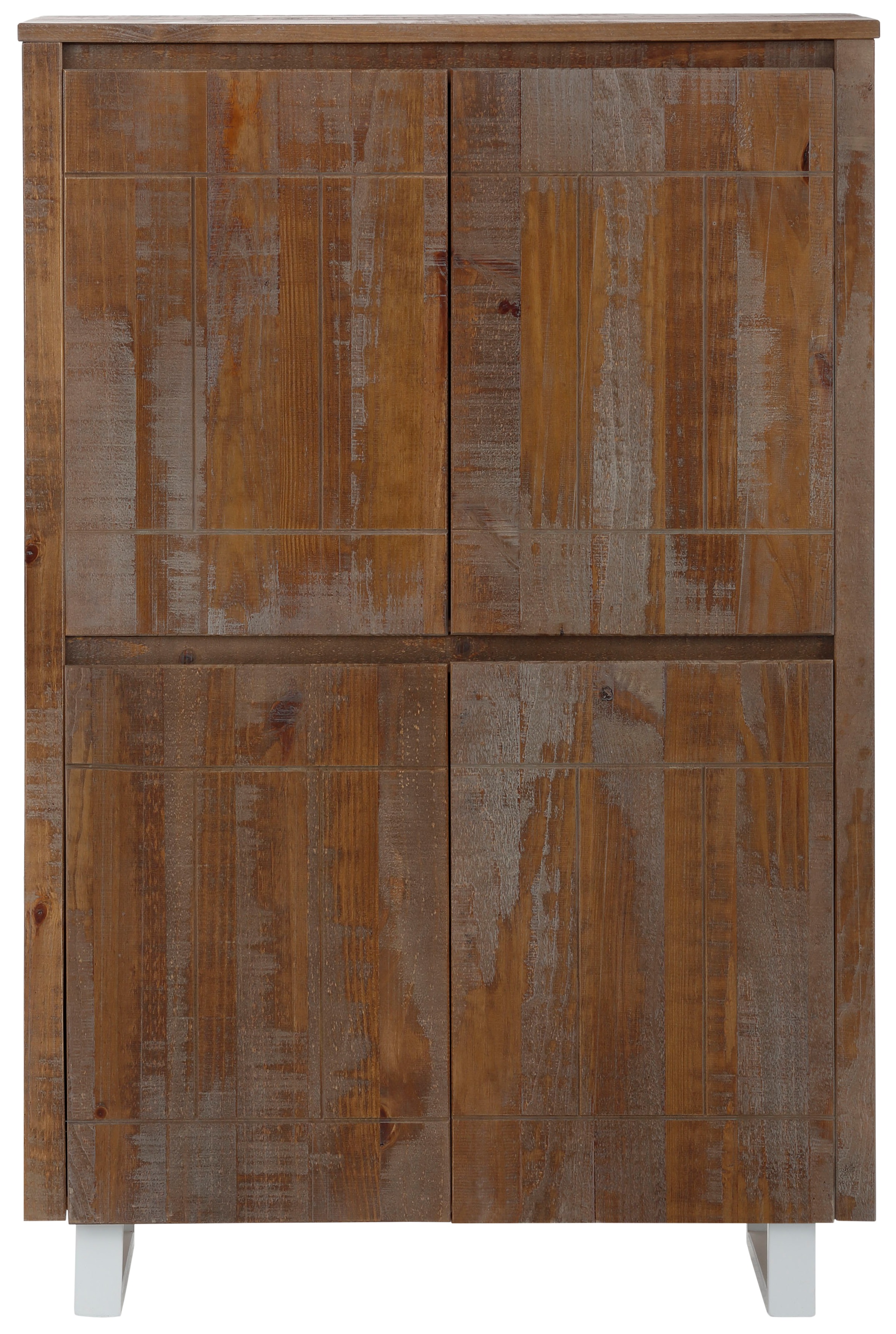 Home affaire Highboard »Lagos«, Stauraumschrank aus massivem Kiefernholz, Breite 90 cm