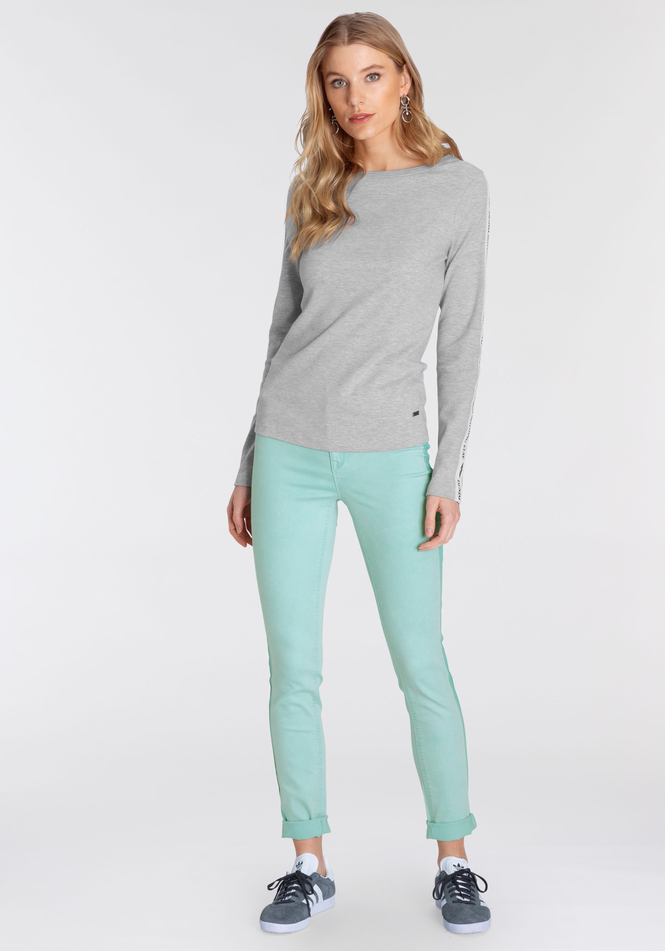 Arizona Skinny-fit-Jeans »Ultra mit High Waist kaufen im Streifen seitlichem Stretch«, Online-Shop