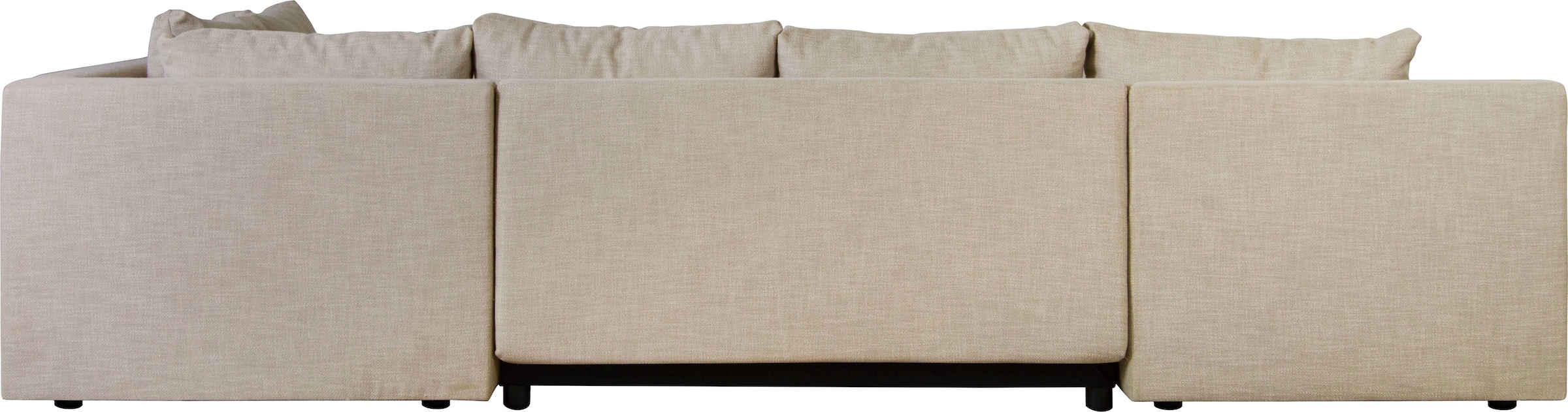Home affaire Wohnlandschaft »Acra U-Form«, mit Bettfunktion und Bettkasten, in Mattenoptik