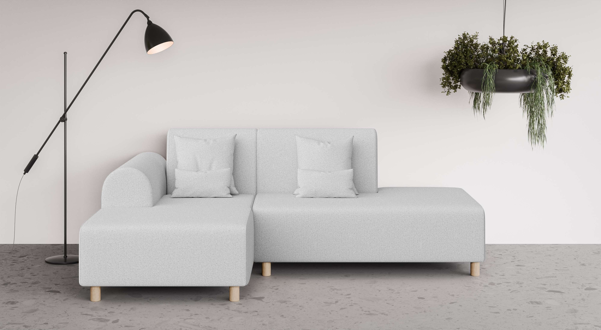 INOSIGN Ecksofa »Suyala«, L-Form mit Hocker günstig online kaufen