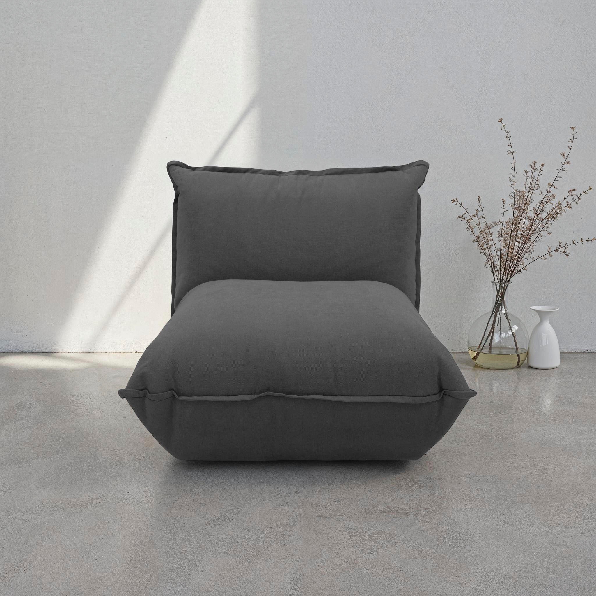 DOMO collection Sessel »Nantes Loungesessel, Wohlfühlsessel mit 360° Drehfu günstig online kaufen