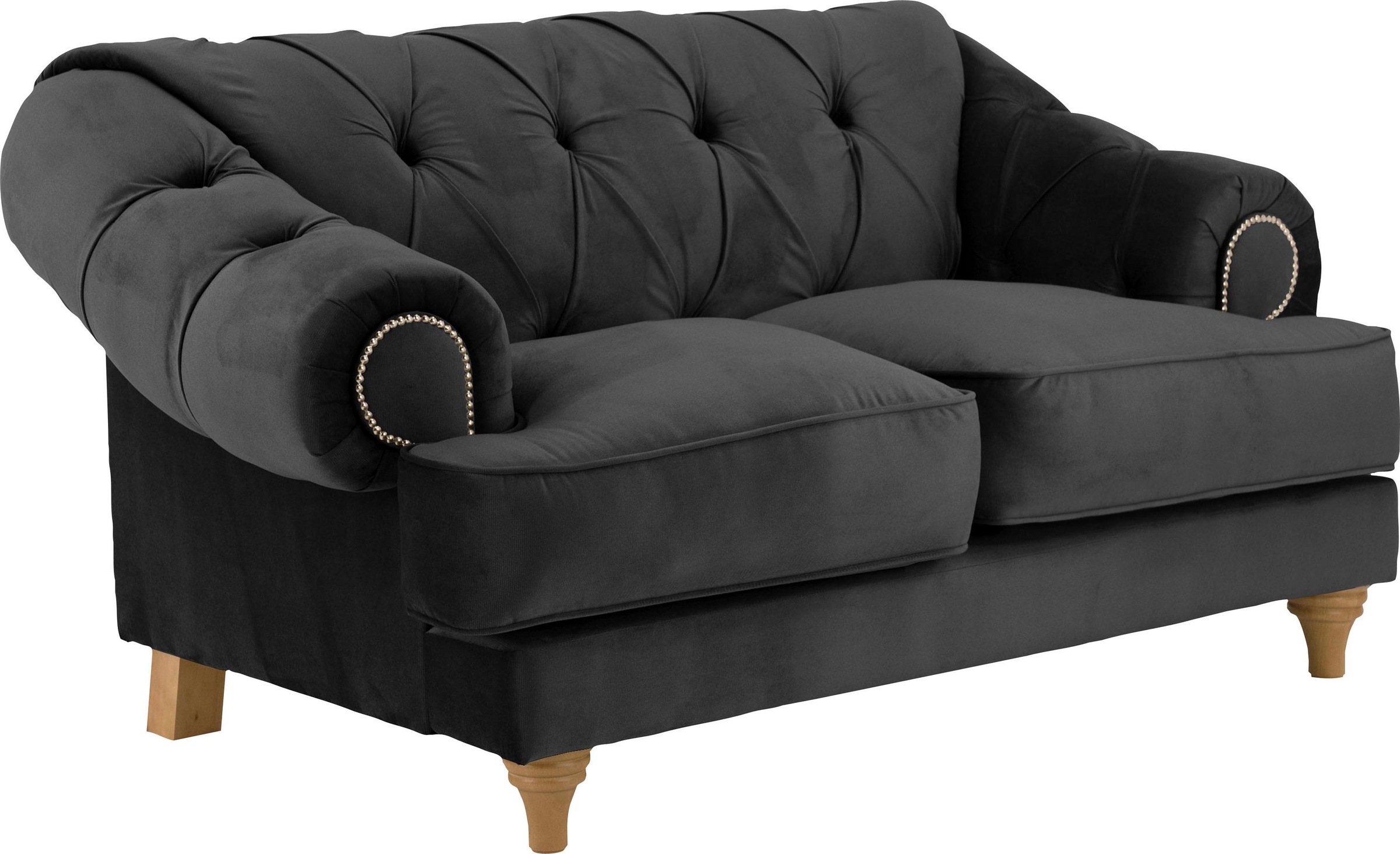 Home affaire 2-Sitzer »Alegra« mit Knopfheftung im Rücken, Keder und Nieten günstig online kaufen