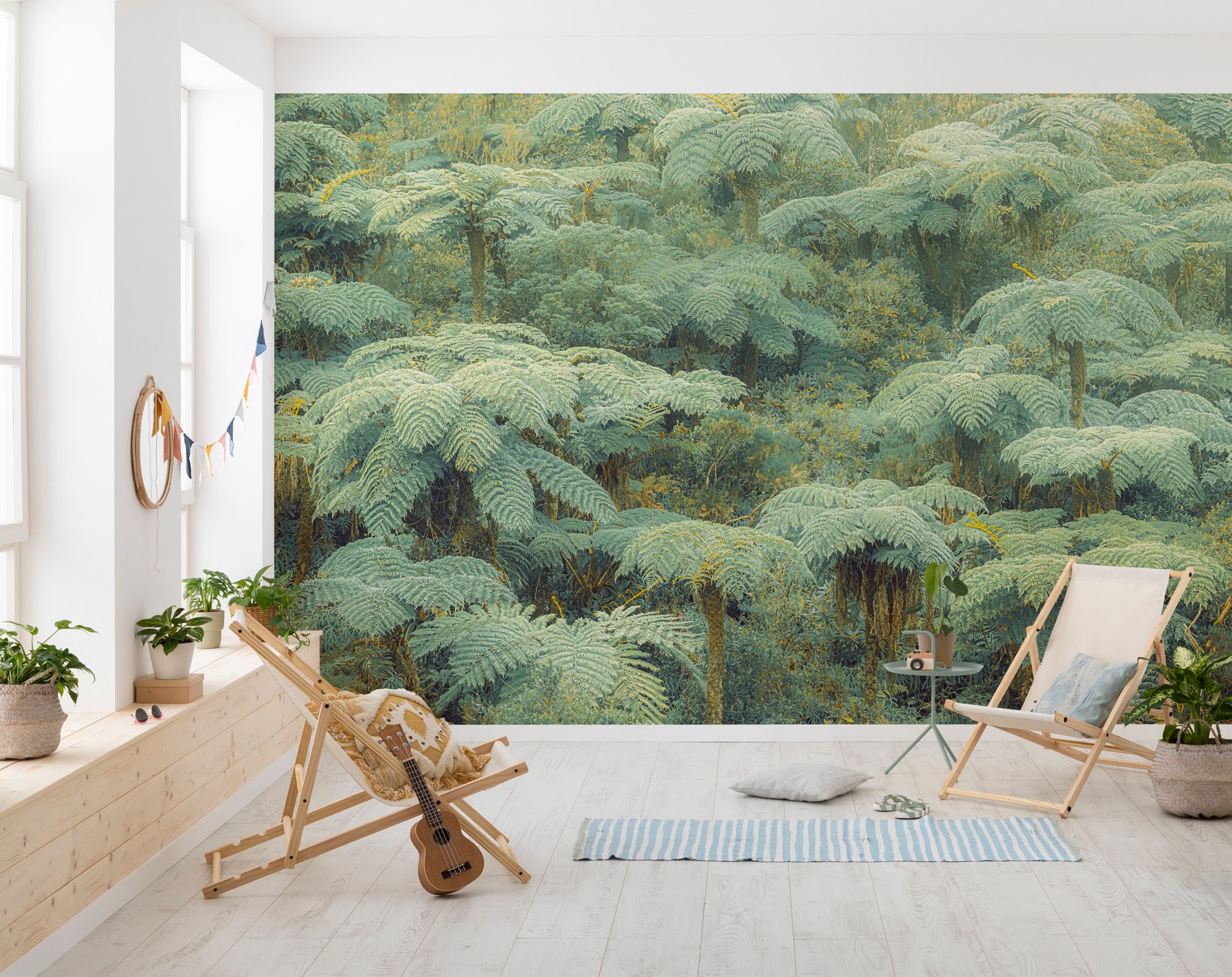 Komar Fototapete »Digitaldruck Vlies - Jungle Lands - Größe 400 x 250 cm«, bedruckt, Wohnzimmer, Schlafzimmer