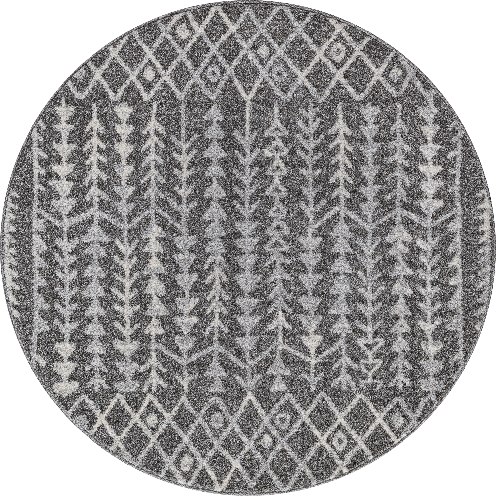Sanat Teppich »Boho 8204« rund 10 mm Höhe Kurzflor, robust, Boho, Scandic, für Fussbodenheizung geeignet
