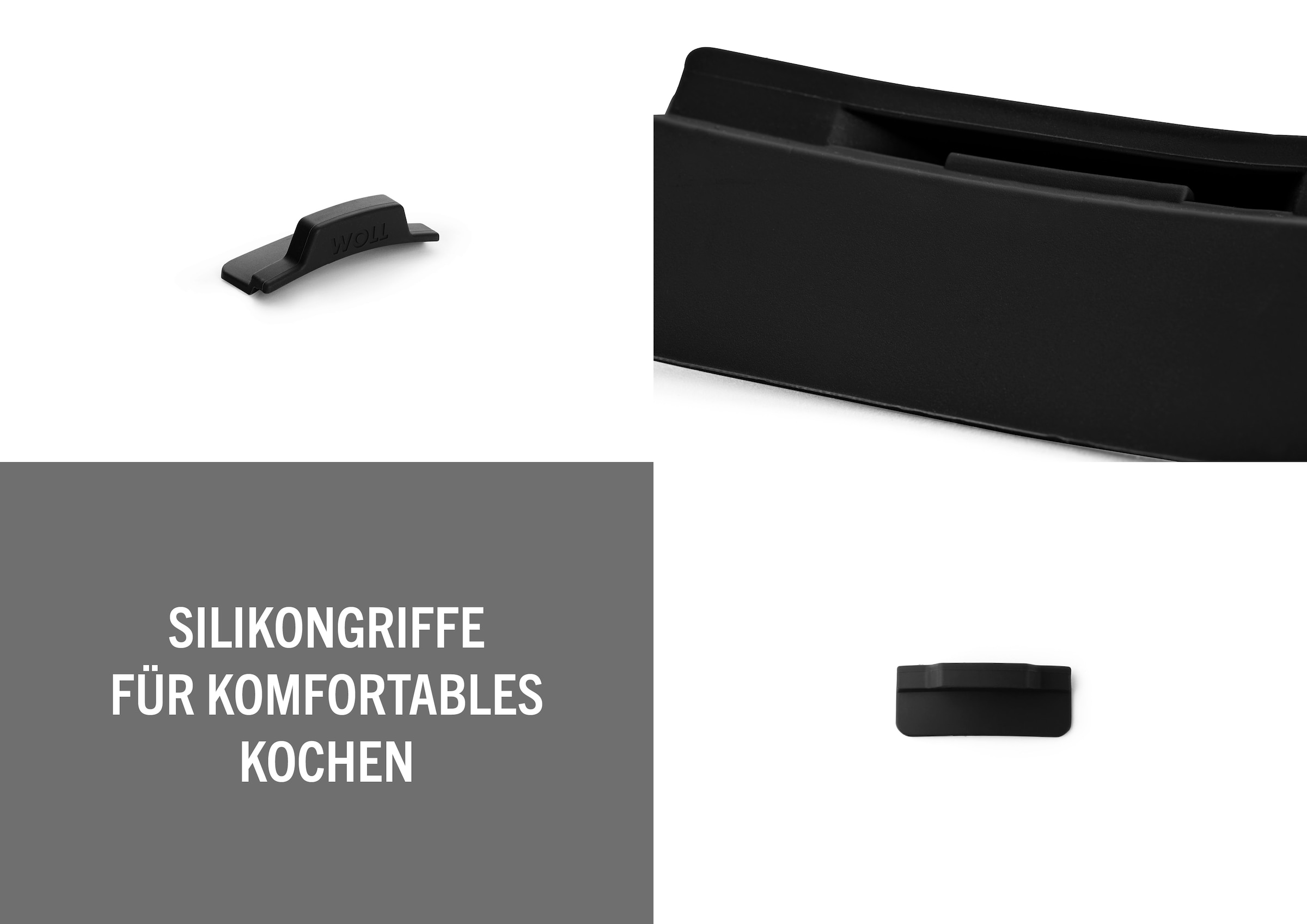WOLL Pfannengriff »WOLL Silikongriffe für runde Pfannen« 1 Stk. tlg. Spülmaschinengeeignet, für Pfannen der Serien Diamond Lite und Nowo