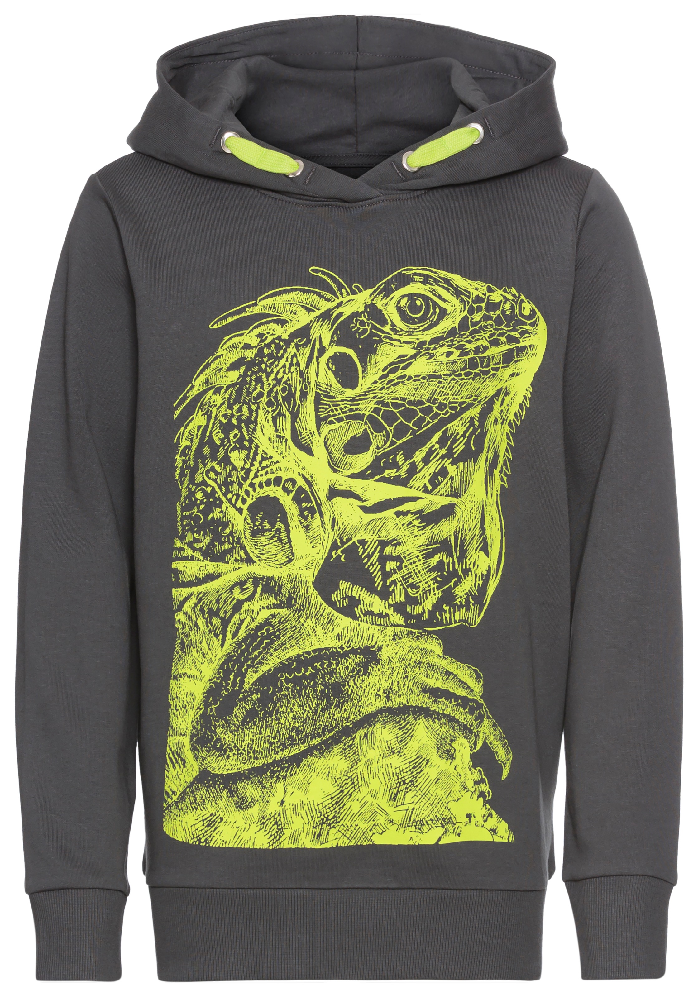 KIDSWORLD Kapuzensweatshirt »GECKO«, cooles Tiermotiv