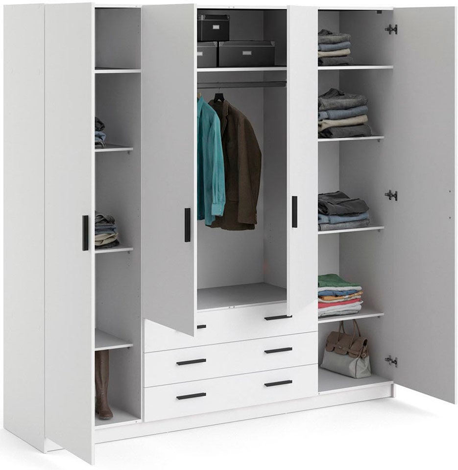 INOSIGN Kleiderschrank »Sprint Drehtürenschrank, Aufbewahrung Kasten Schrank Stauraum«, Breite 98,5/147 oder 195,5 cm, je mit Einlegeböden und Kleiderstange