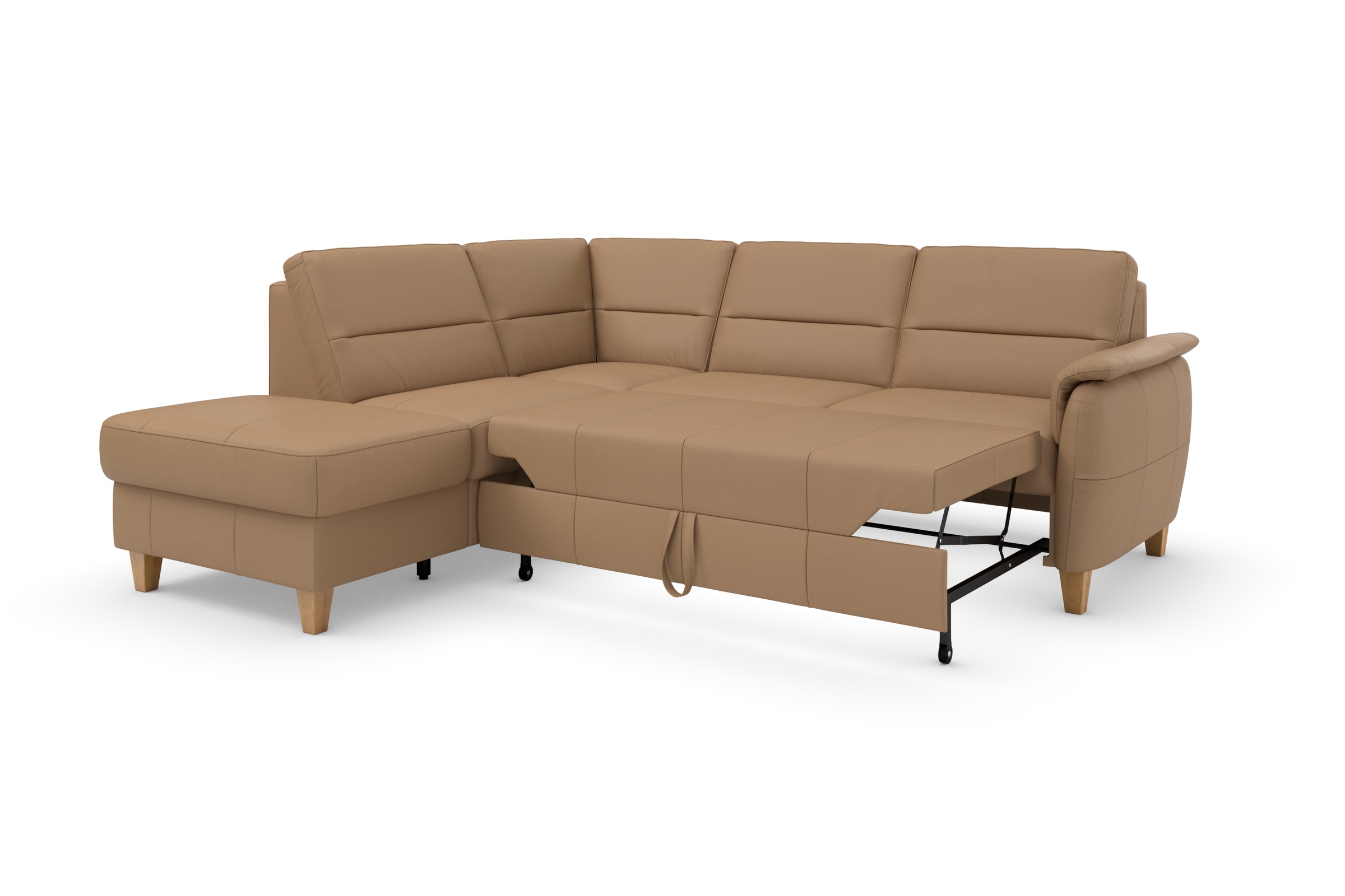 Home affaire Ecksofa »Palmera L-Form, B: 236 cm«, optional Bettfunktion & Bettkasten, Federkern