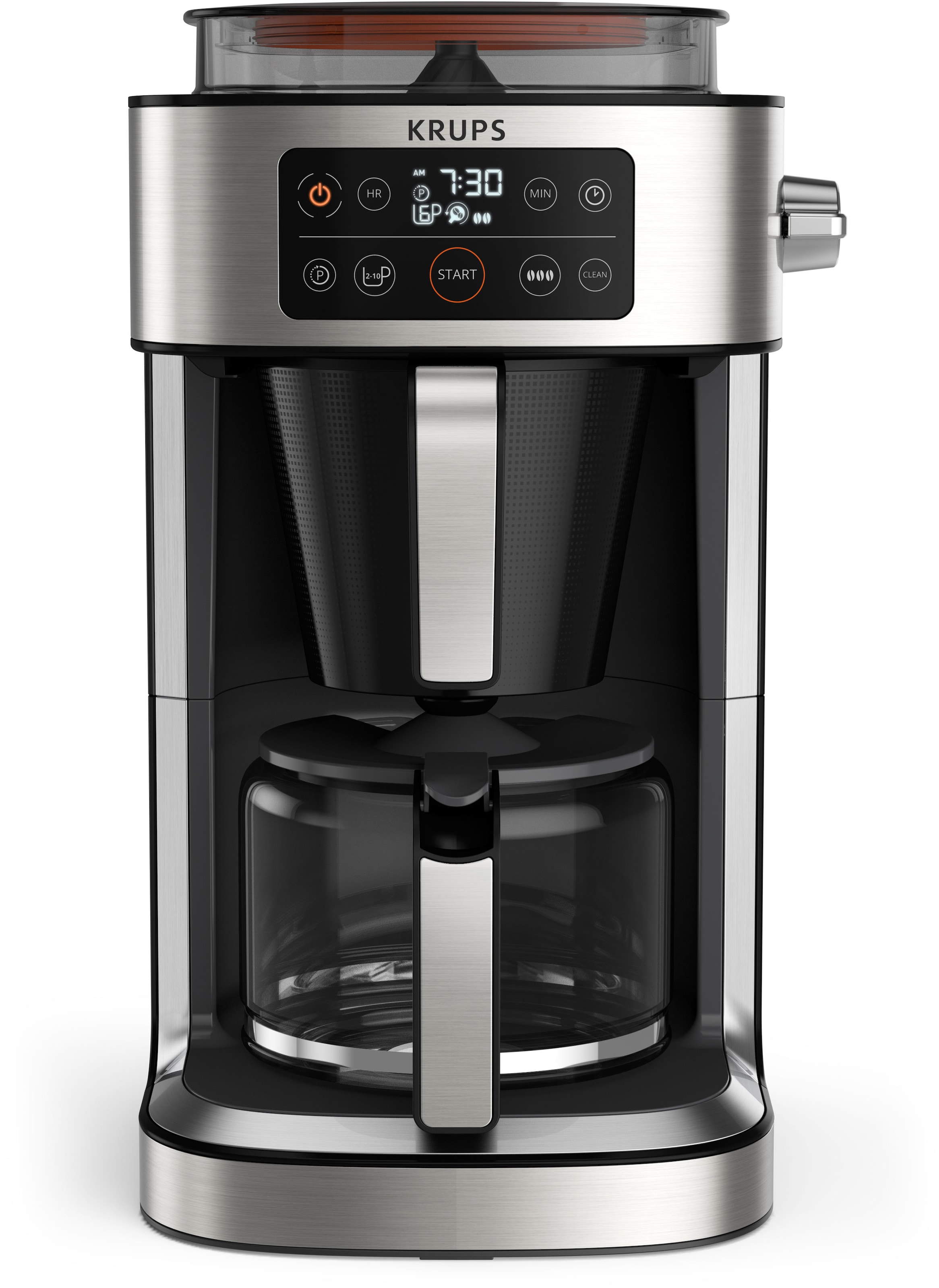 Krups Filterkaffeemaschine kaufen 1,25 »KM760D Partner«, online Auto-Abschaltung; L Integrierte Aroma Kaffee-Vorratsbox; Tassen; Timer; 2-10