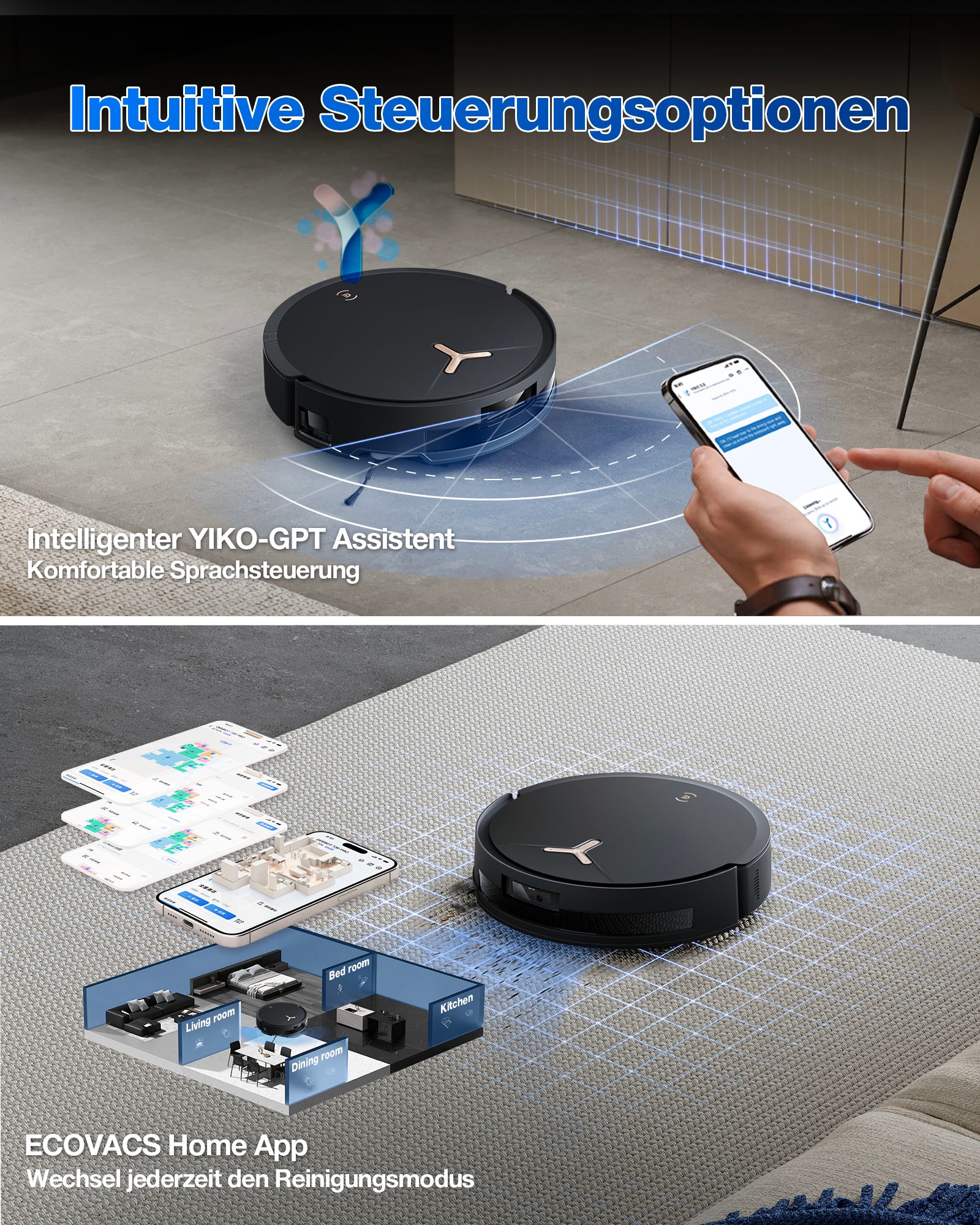 ECOVACS Nass-Trocken-Saugroboter »DEEBOT T50 MAX PRO OMNI Gen2«