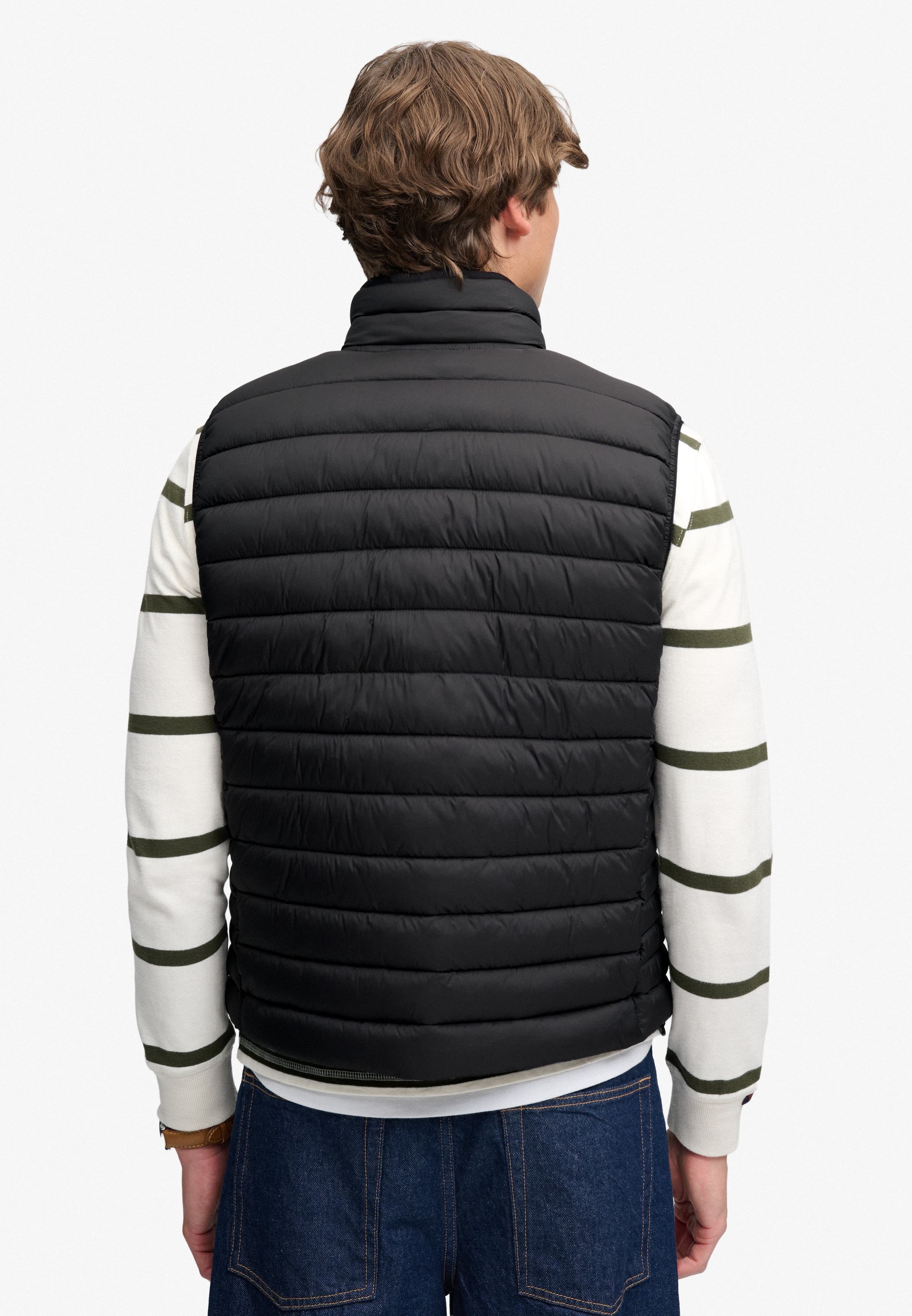 Superdry Steppweste »FUJI LITE PADDED GILET« Kunstfaser, slim fit