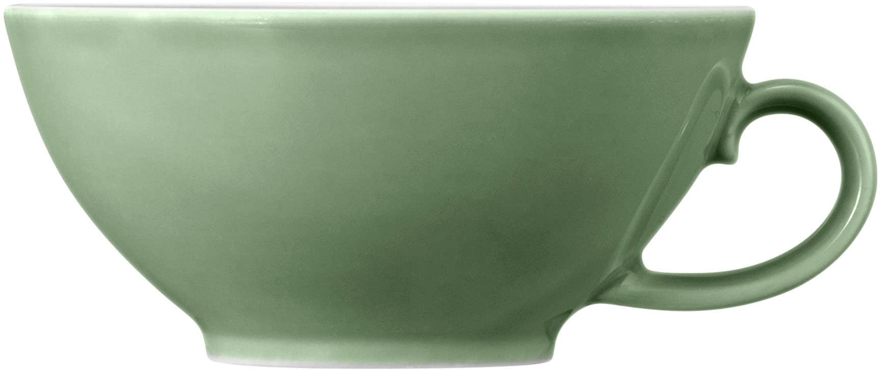 Seltmann Weiden Teeservice »Geschirr-Set Beat«, (Set, 18 tlg., 6 x Teeobertasse, 6 x Kombi-Untertasse klein, 6 x Brotteller), Teller, Tassen, Untertassen, Rillendekor, 18 Teile, für 6 Personen