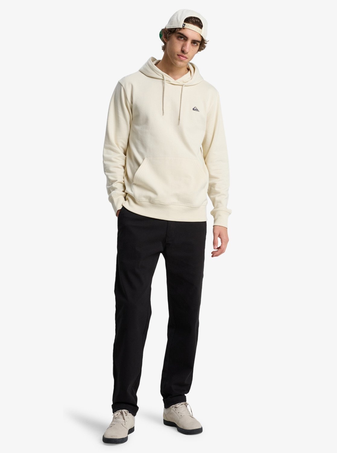 Quiksilver Kapuzensweatshirt »BASIC HOODIE YOUNG MEN«, mit Kängurutasche, aus Baumwolle und Polyester
