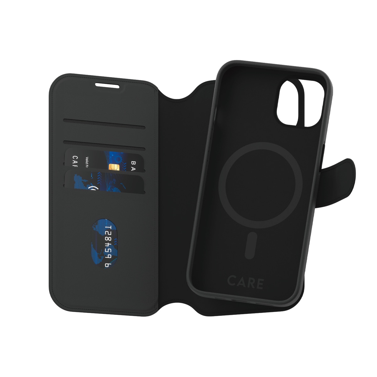 CARE by PanzerGlass Handyhülle »MagSafe Compatible Tango 2-in-1 Wallet Case für Apple iPhone 14«, Backcover, Schutzhülle, Handyschutzhülle, Case, Schutzcase, stoßfest