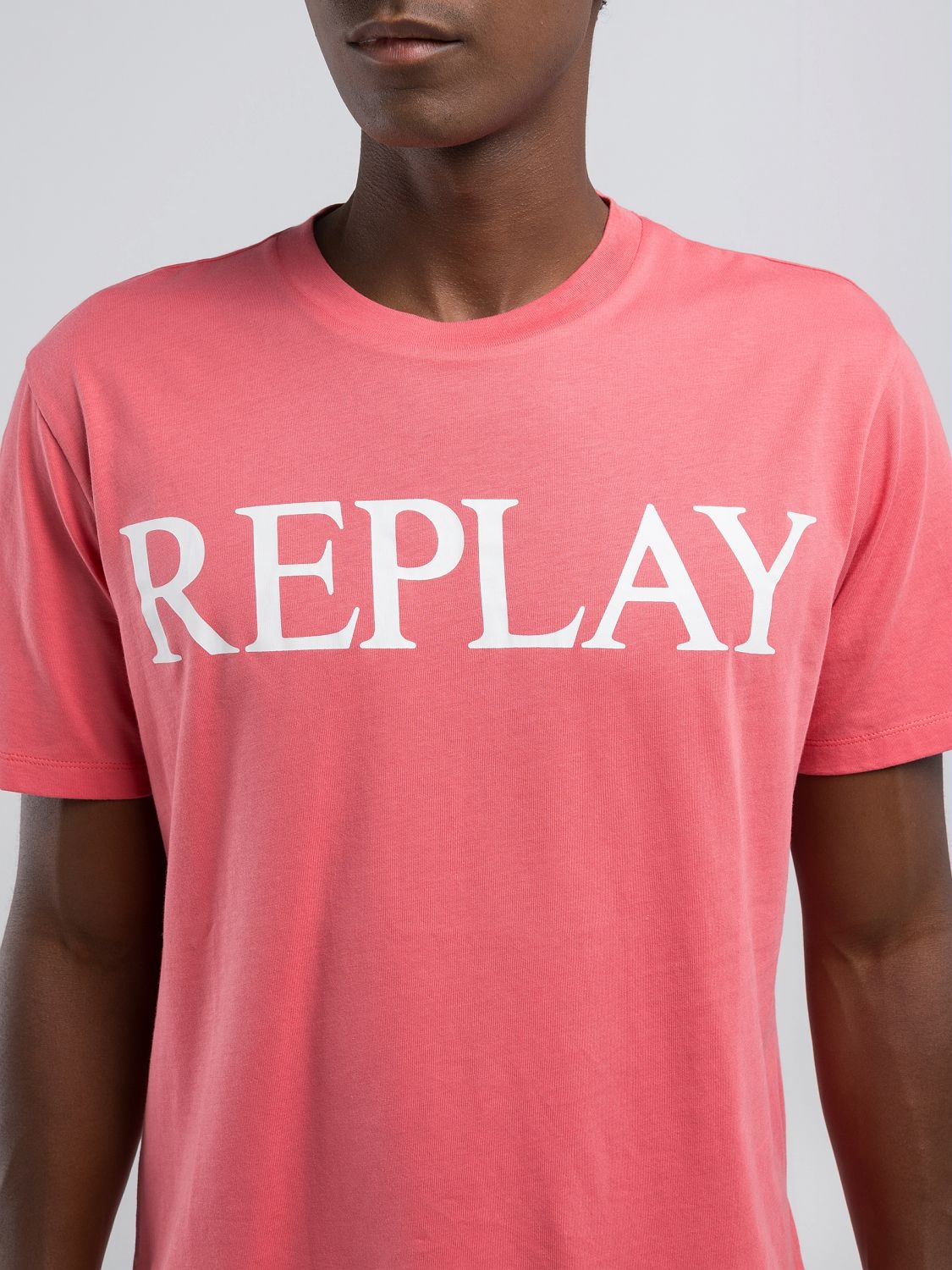 Replay T-Shirt mit Logo-Frontprint