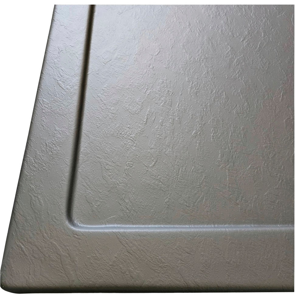 Sanotechnik Rundduschwanne, mit Steineffekt, LxBxH: 90x90x4 cm