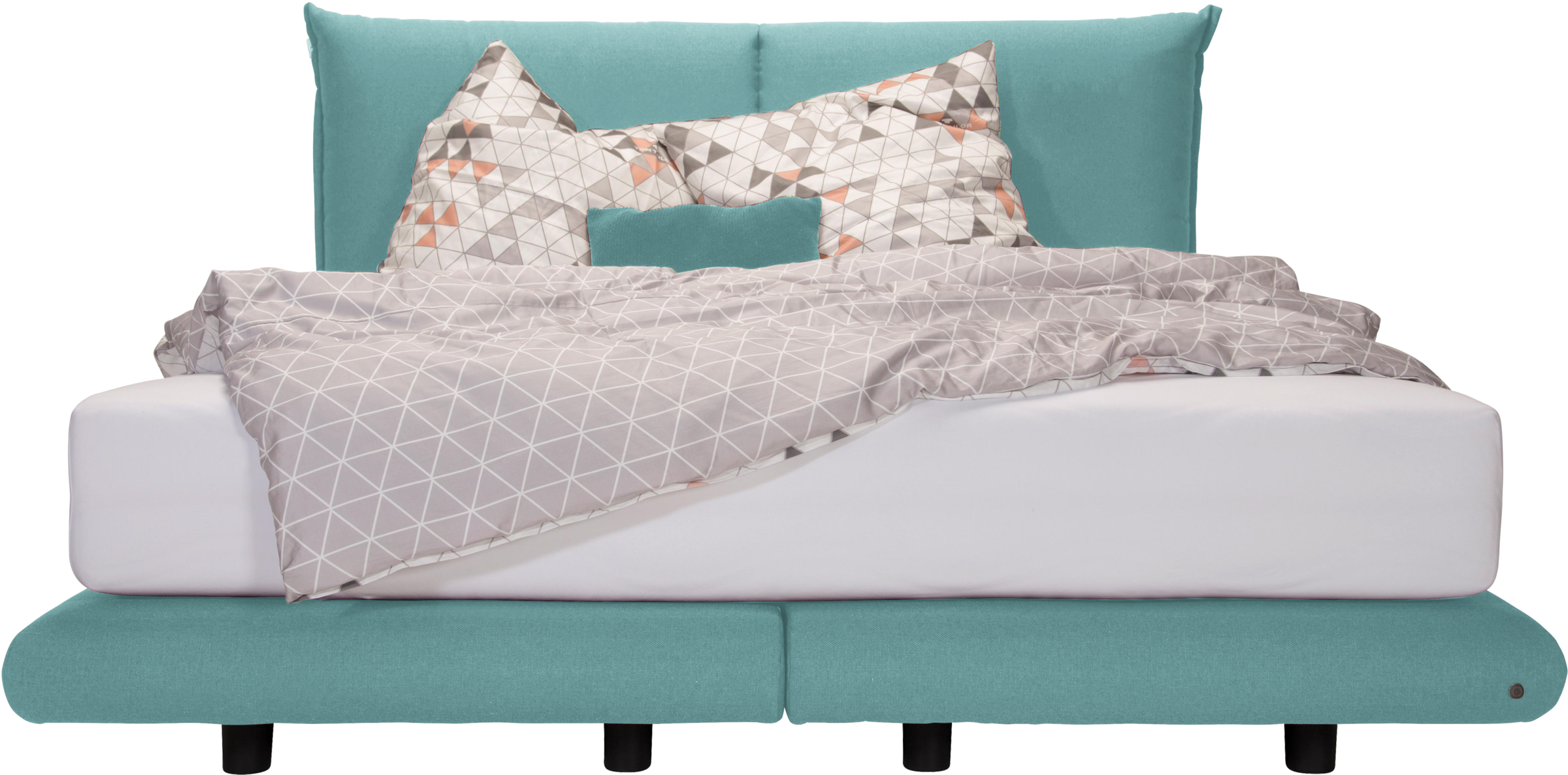 2. Bild von TOM TAILOR HOME Boxspringbett »SOHO PILLOW BOX«, in Schwebeoptik, Kopfteil in Kissenform, Höhe 120 cm