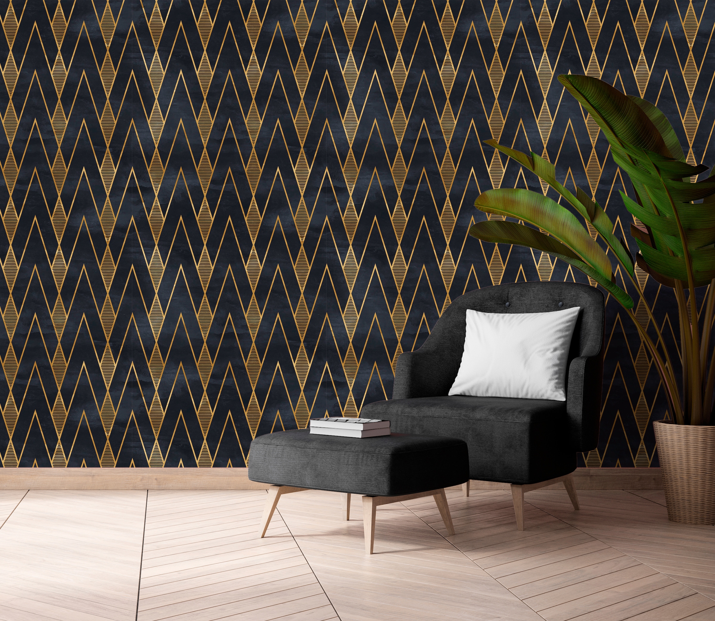 queence Vinyltapete »Palina« Farbverlauf | abstrakt | bedruckt | gemustert glatt 90x250cm, selbstklebend, kinderleichte Anbringung, , Sticker