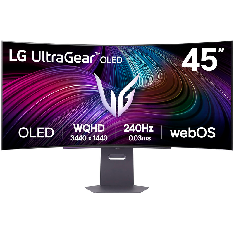 LG Curved-Gaming-OLED-Monitor »45GX90SA« 113 cm/45 ′′ 3440 x 1440 px UWQHD 0, 03 Reaktionszeit 240 Hz Schwarz Smartes Entertainment durch das...