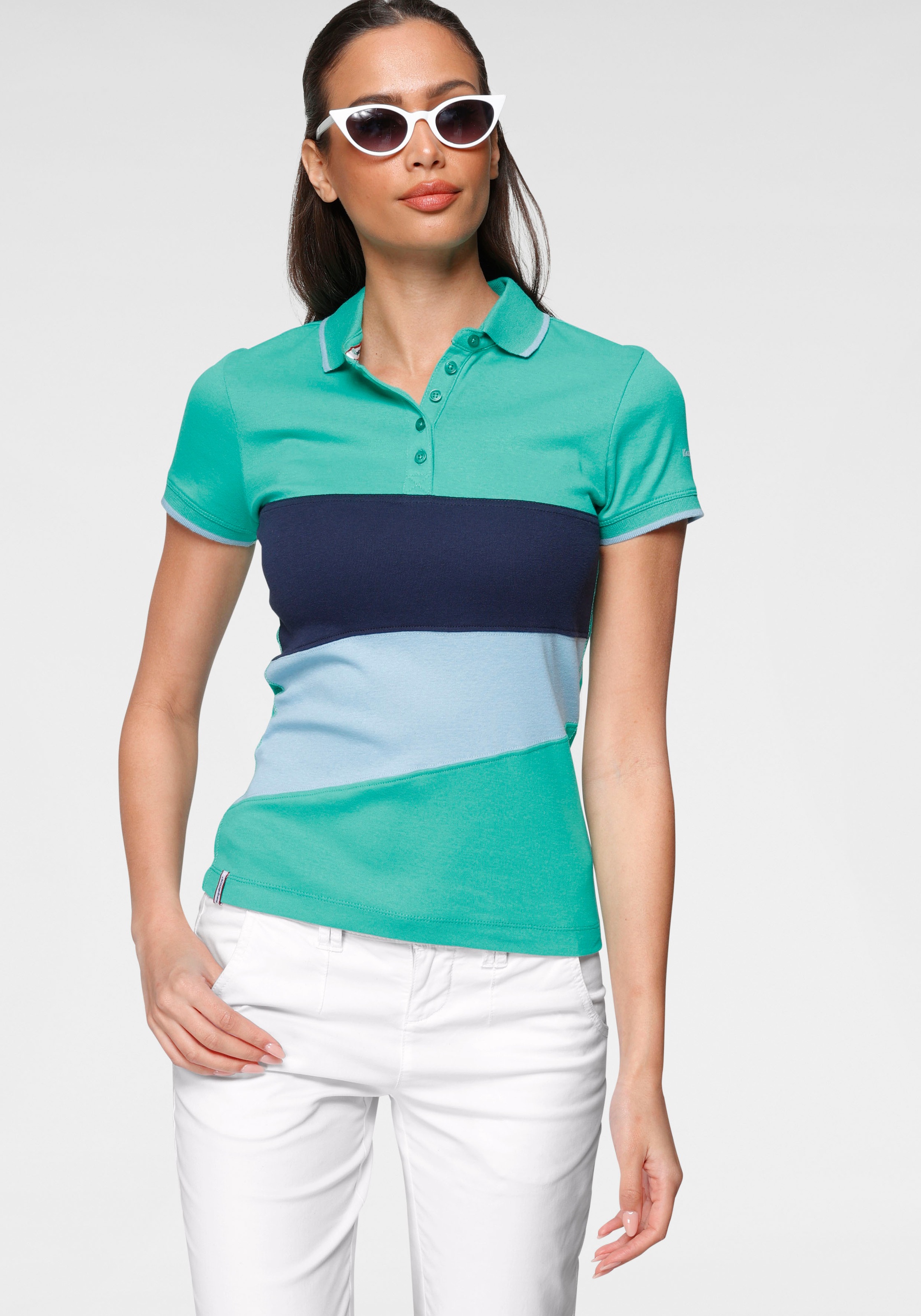 KangaROOS Poloshirt, mit Colorblocking