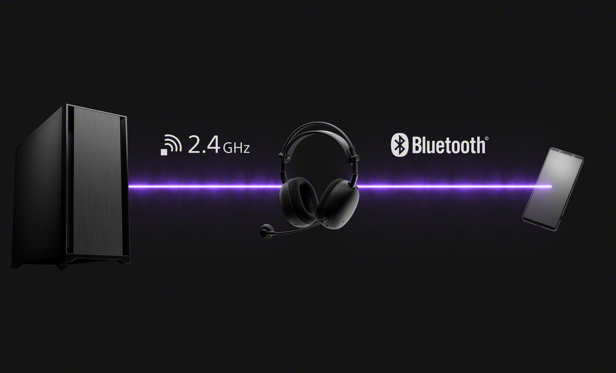 Sony Gaming-Headset »INZONE H9 II«, A2DP Bluetooth-AVRCP Bluetooth-Bluetooth-HFP-HSP, Adaptive Noise-Cancelling-Freisprechfunktion-Mikrofon abnehmbar-Rauschunterdrückung-Stummschaltung-Transparenzmodus