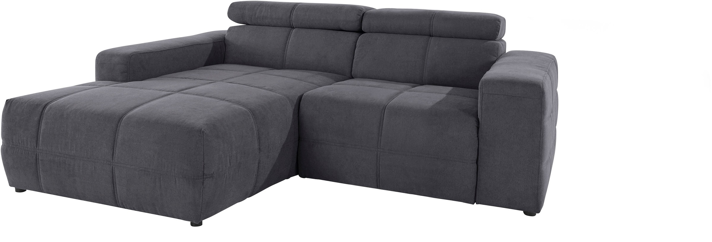 DOMO collection Ecksofa »Brandon, inkl. Kopfteilverstellung, B/T/H: 214/100 günstig online kaufen