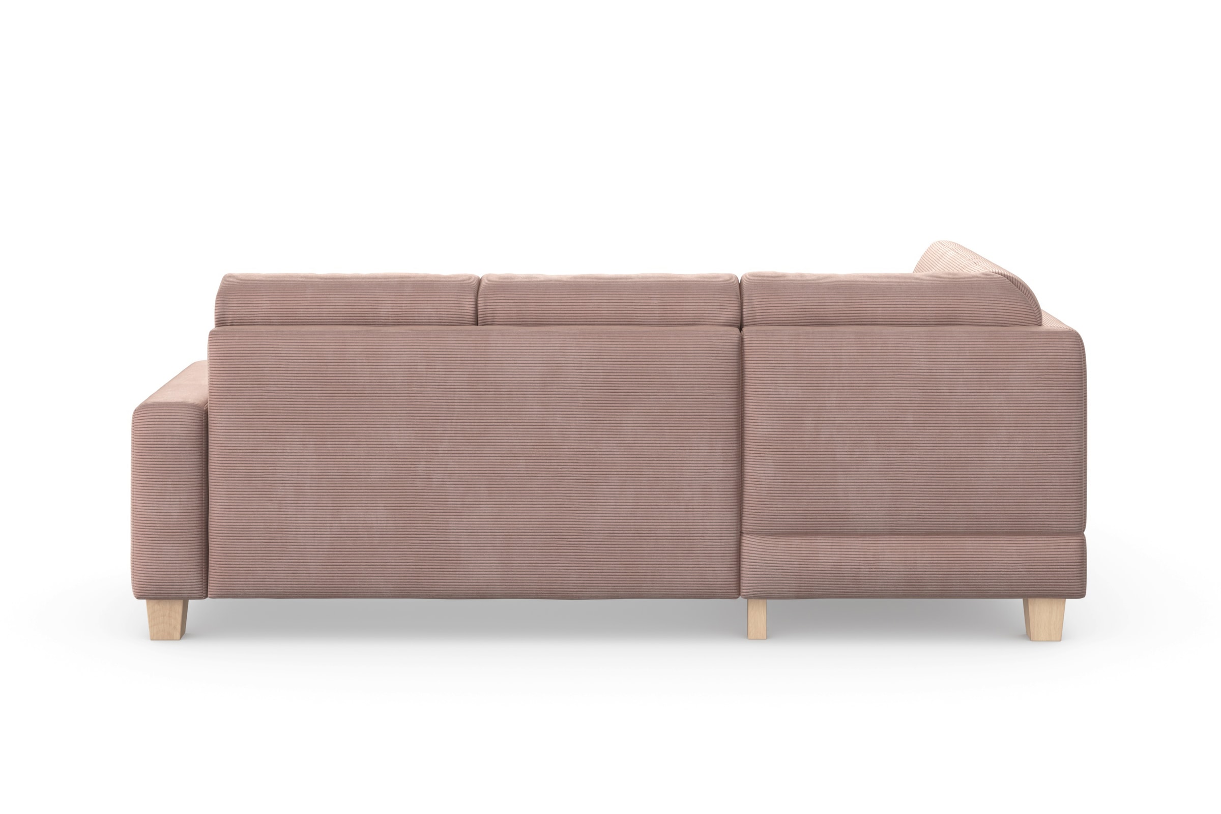 Home affaire Ecksofa »Summer L-Form«, mit Ottomane, wahlweise mit Bettfunktion und Bettkasten, Cord-Bezug