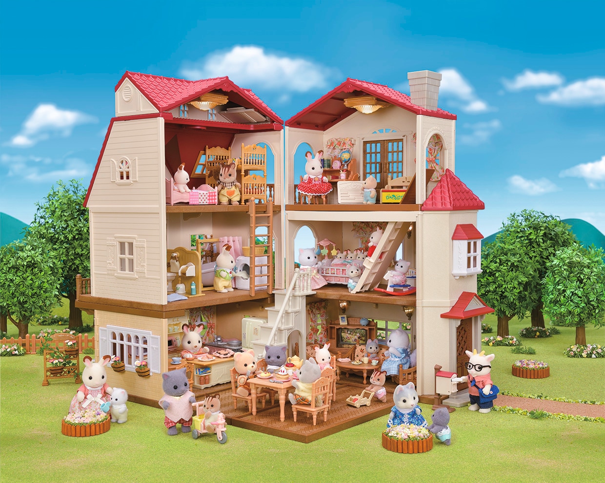 Sylvanian Families Spielwelt »Stadthaus mit Dachzimmer (5716)«