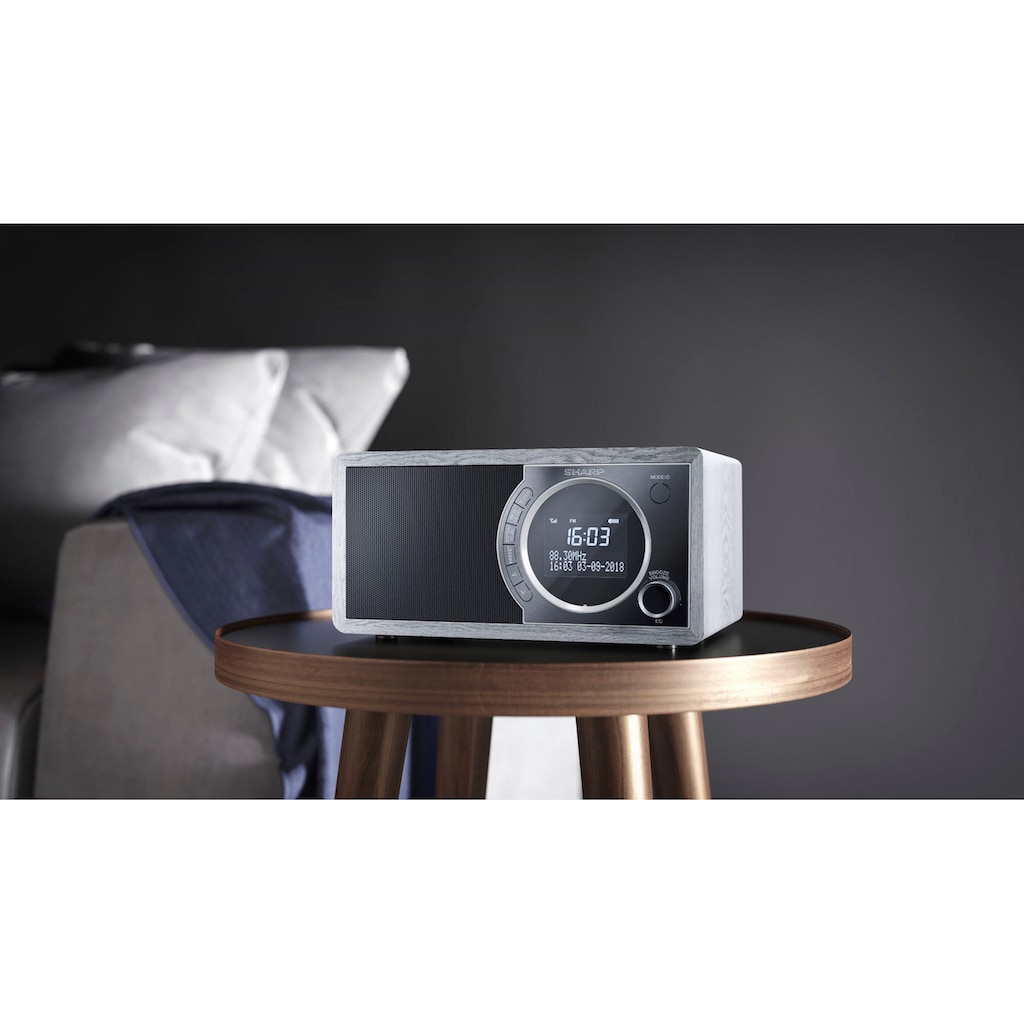 Sharp Digitalradio (DAB+) »DR-450«, (Bluetooth Automatische Senderverfolgung-Digitalradio (DAB+)-FM-Tuner mit RDS 6 W)