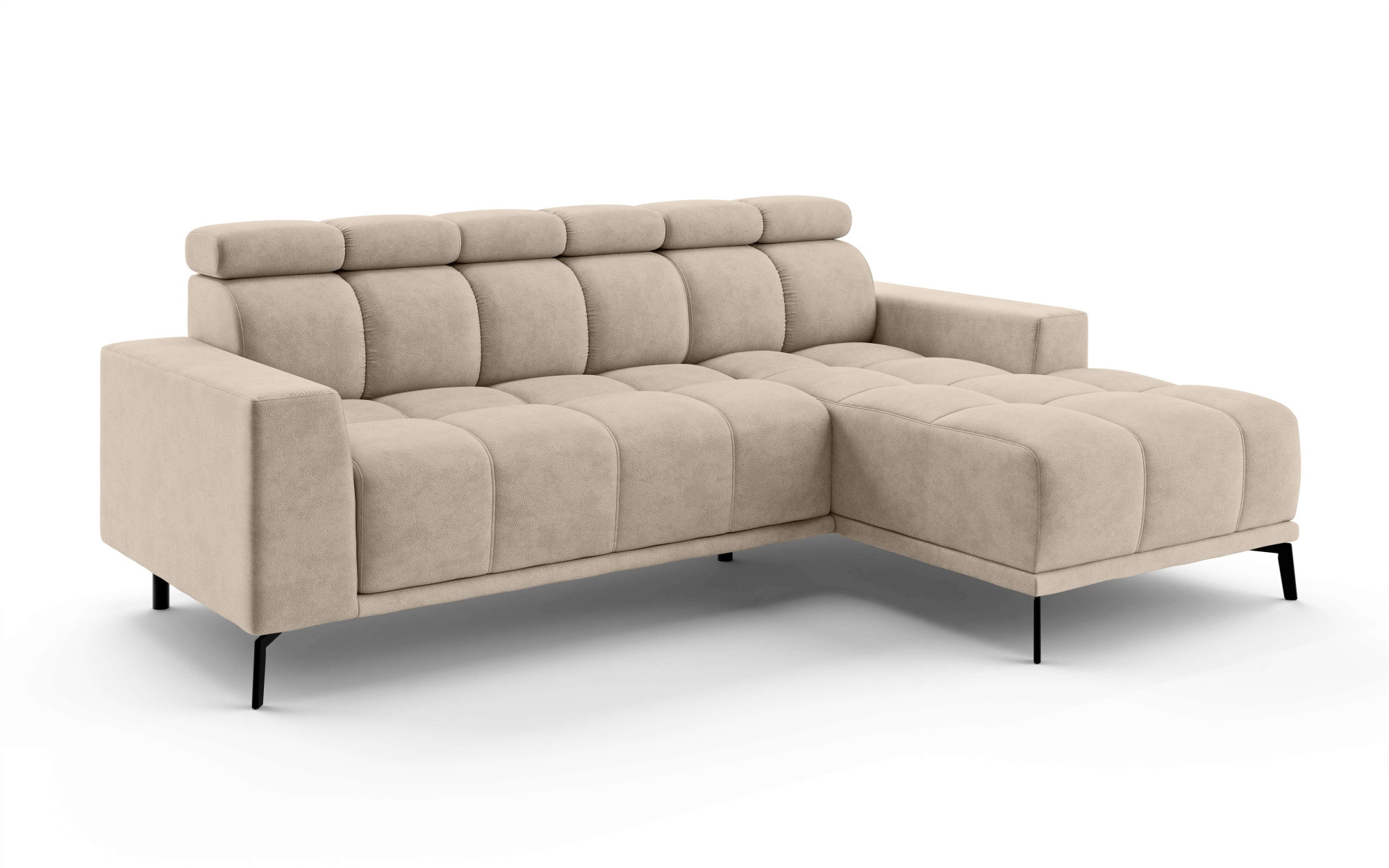 INOSIGN Ecksofa »CAZIE, Designsofa, L-Form, trendige Bubble-Optik,«, L-Form mit Wellenunterfederung, Recamiere rechts/links bestellbar