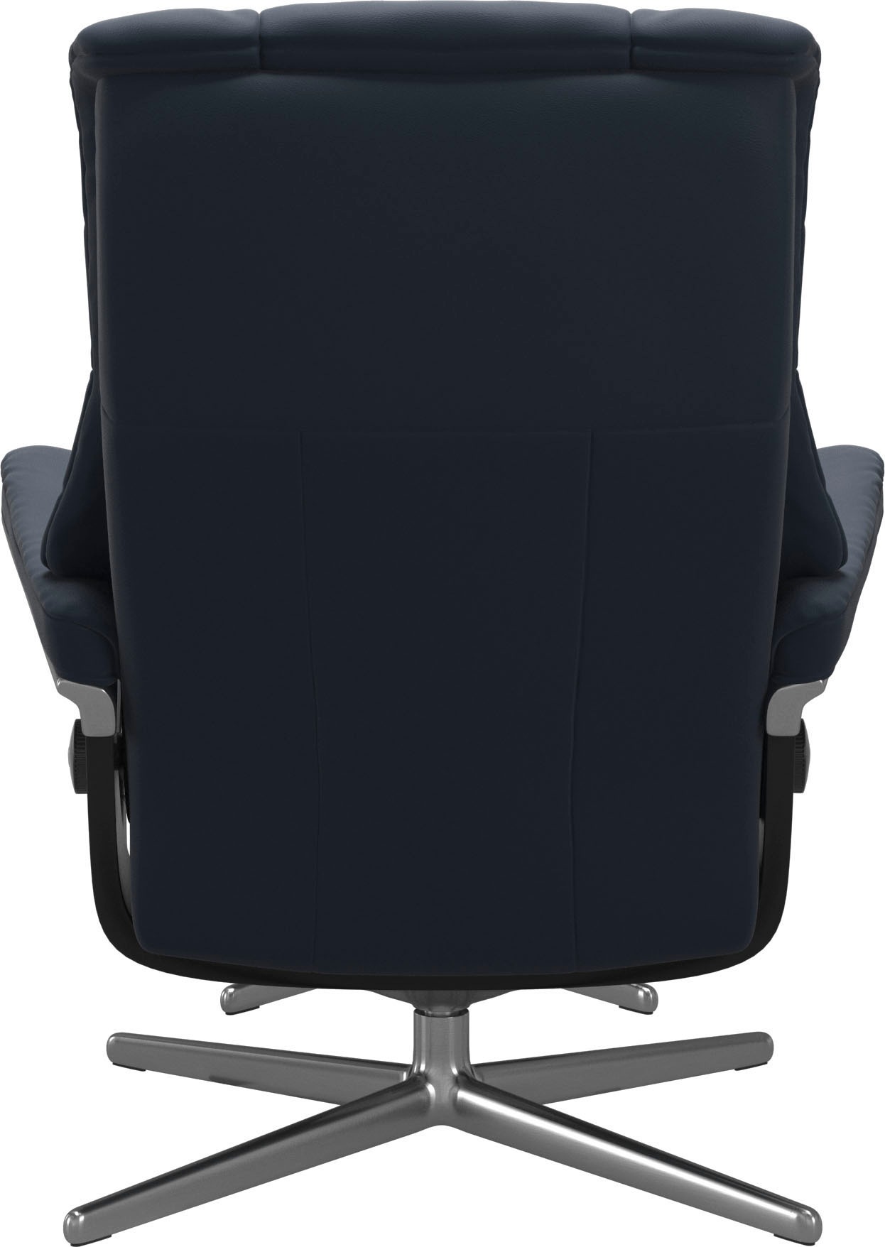 Stressless® Relaxsessel »Mayfair«, (Set, Relaxsessel mit Hocker), mit Hocker, mit Cross Base, Größe S, M & L, Holzakzent Schwarz