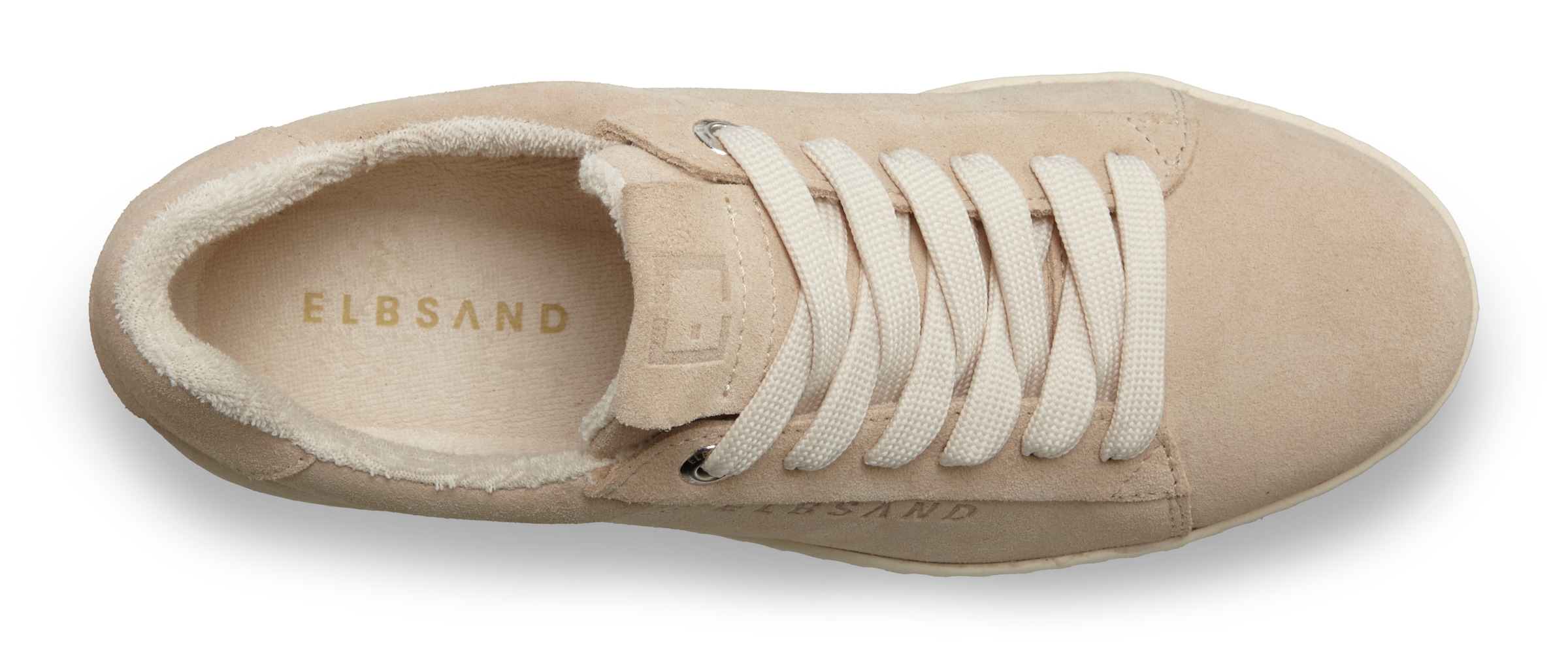 Elbsand Sneaker »Freizeitschuh, Lederschuh, Ledersneaker, Turnschuh, Schnürschuhe«  NEU aus Leder mit Plateausohle und austauschbaren Schnürsenkeln