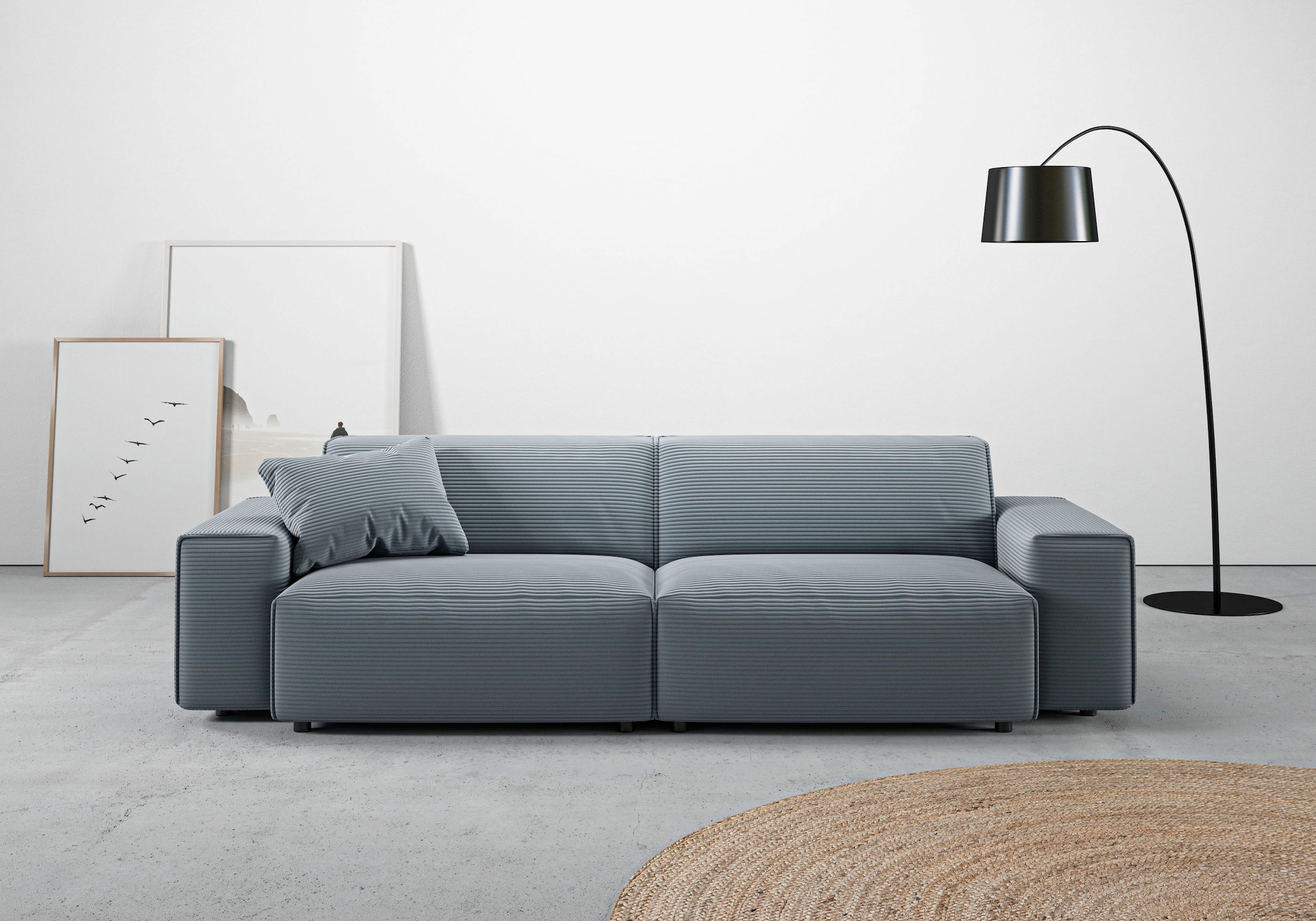 andas Big-Sofa "Glimminge auch in Breitcord, Feincord + Easy care-Bezug,", günstig online kaufen