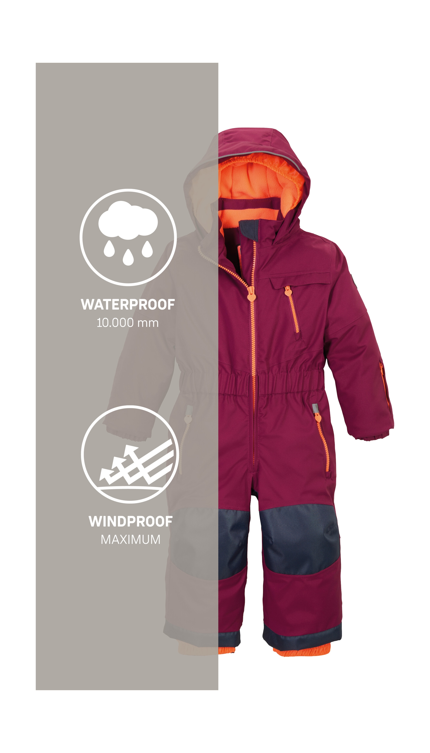 Killtec Skianzug »KW 102 MNS ONPC« Skioverall: wind-u wasserdicht, Fleecefutter, verlängerbar