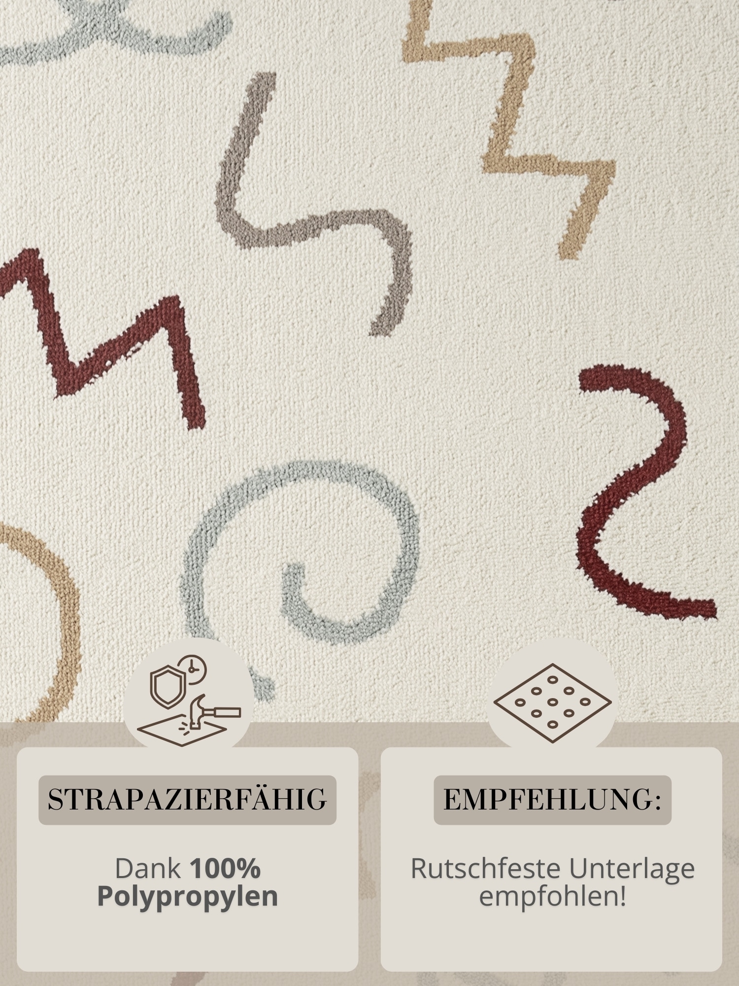 HANSE Home Kinderteppich »Fiete« rechteckig 10 mm Höhe Pflegeleicht, Weich, Kinderzimmer, Spielteppich, Spielunterlage