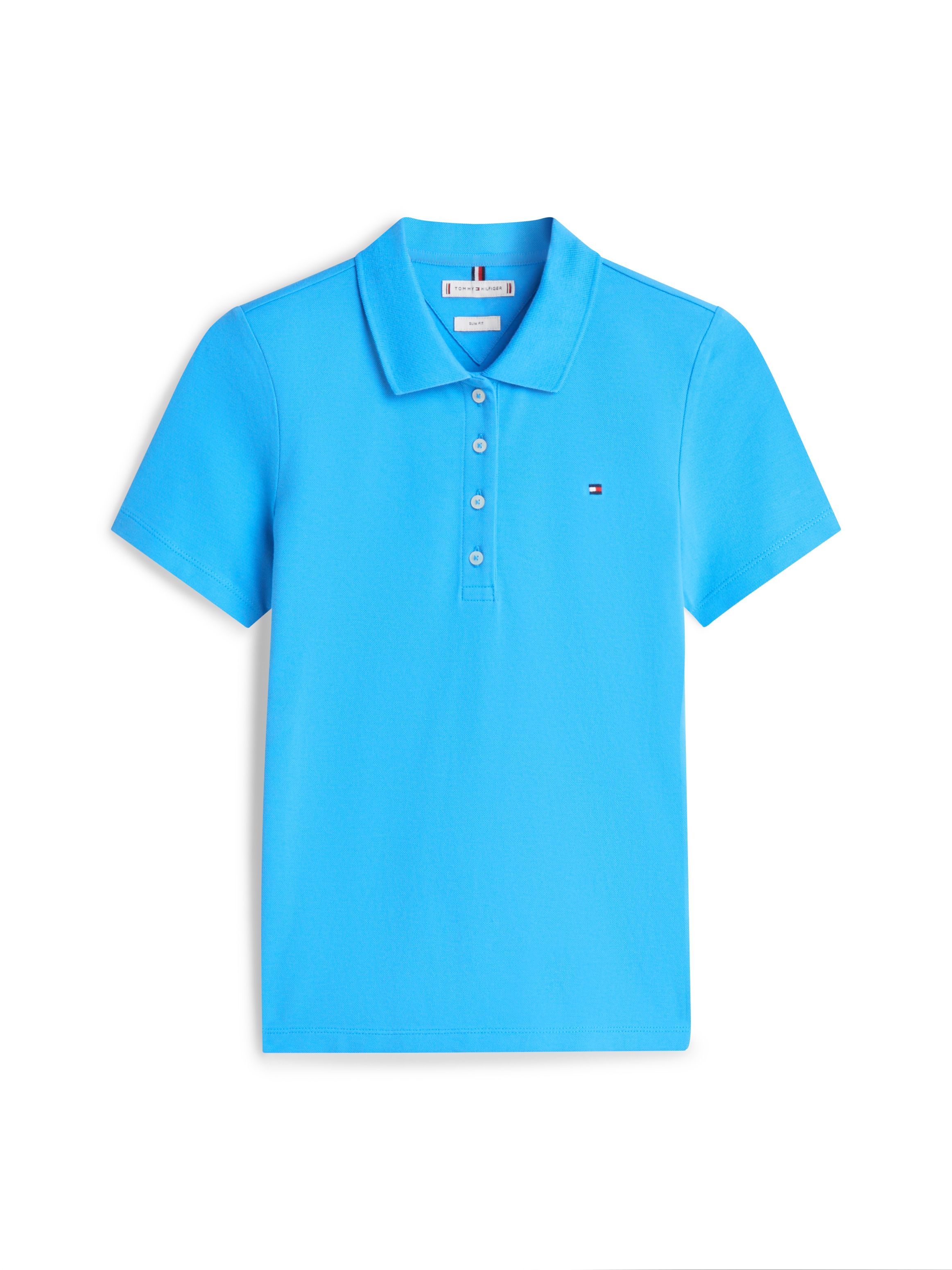 Tommy Hilfiger Poloshirt »1985 Slim Fit Pique Premium« mit Logostickerei, mit Seitenschlitzen