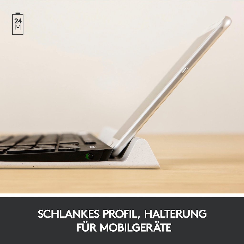 Logitech Wireless-Tastatur »K780 MULTI-DEVICE«, (Fn-Tasten-USB-Anschluss)